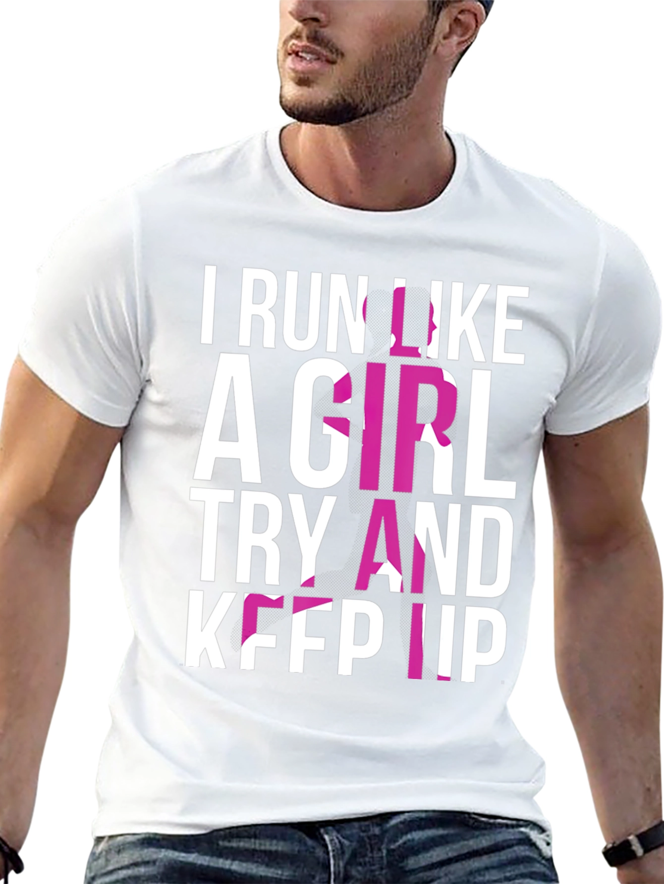 I Run Like A Girl T-Shirt - Black