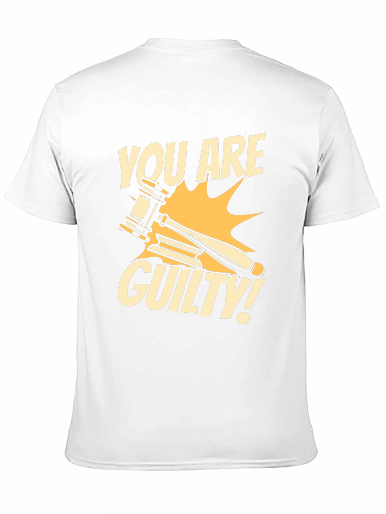 You Are Guilty T-Shirt - Novelty Courtroom Gavel Design