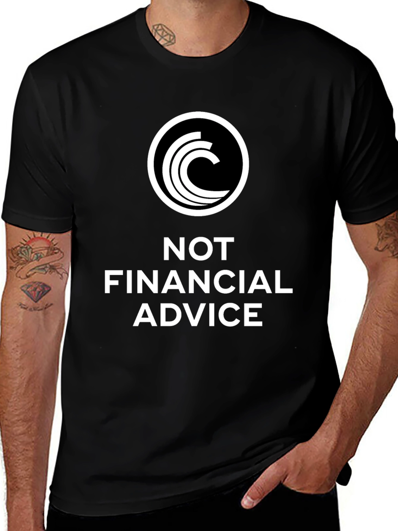 Not Financial Advice Black T-Shirt
