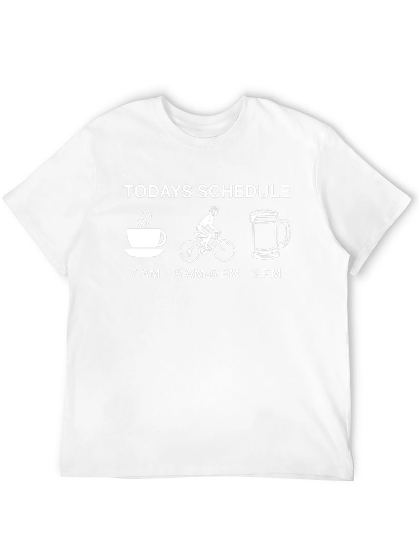 Todays Schedule T-Shirt - Coffee Bike Beer