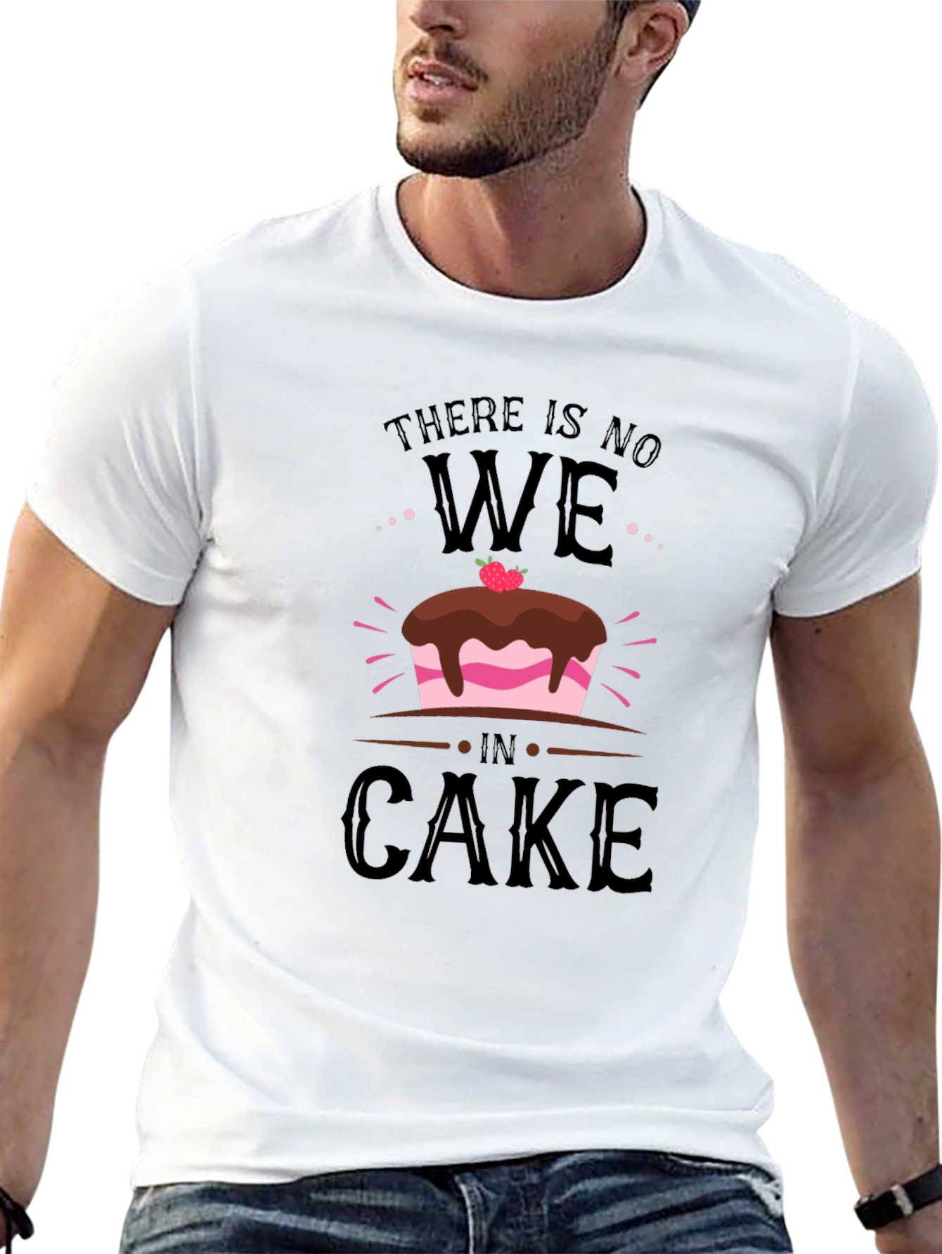 Funny No We in Cake Graphic T-Shirt