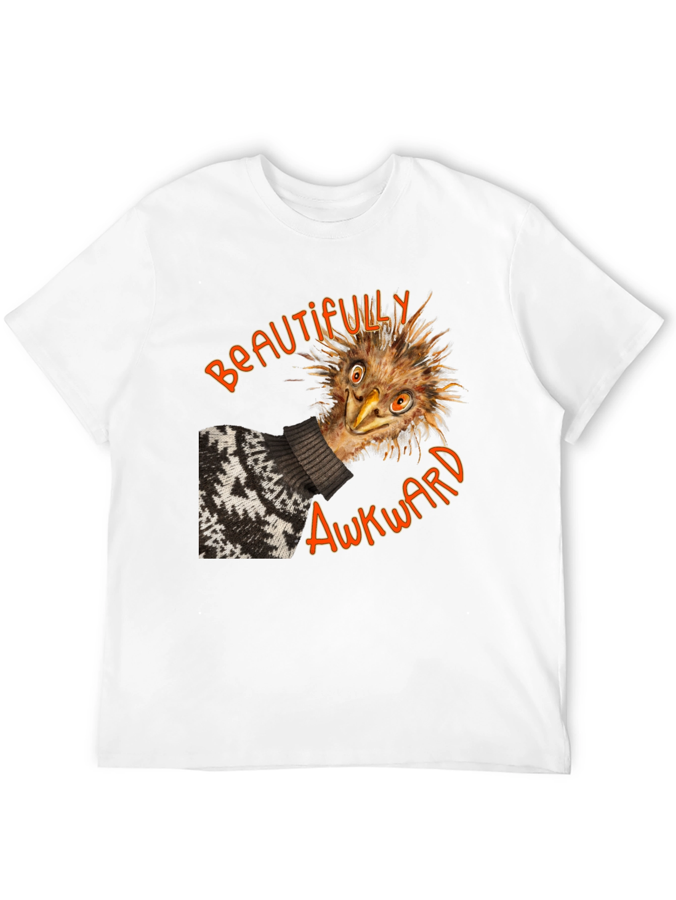 Beautifully Awkward Emu Graphic Tee