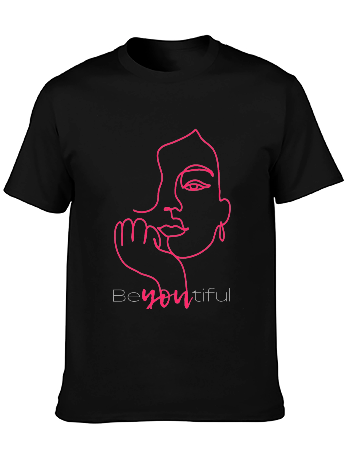 BeYOUtiful Line Art Tee - Stylish Graphic T-Shirt