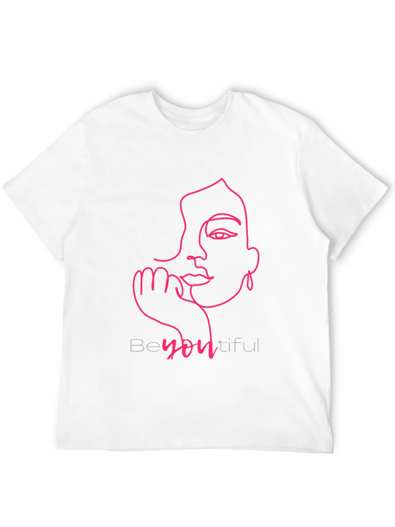 BeYOUtiful Line Art Tee - Stylish Graphic T-Shirt