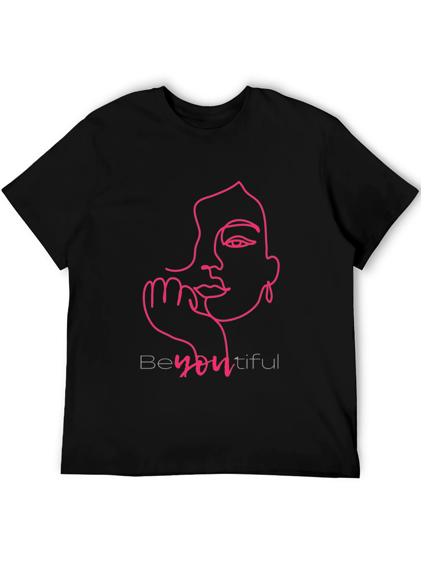 BeYOUtiful Line Art Tee - Stylish Graphic T-Shirt