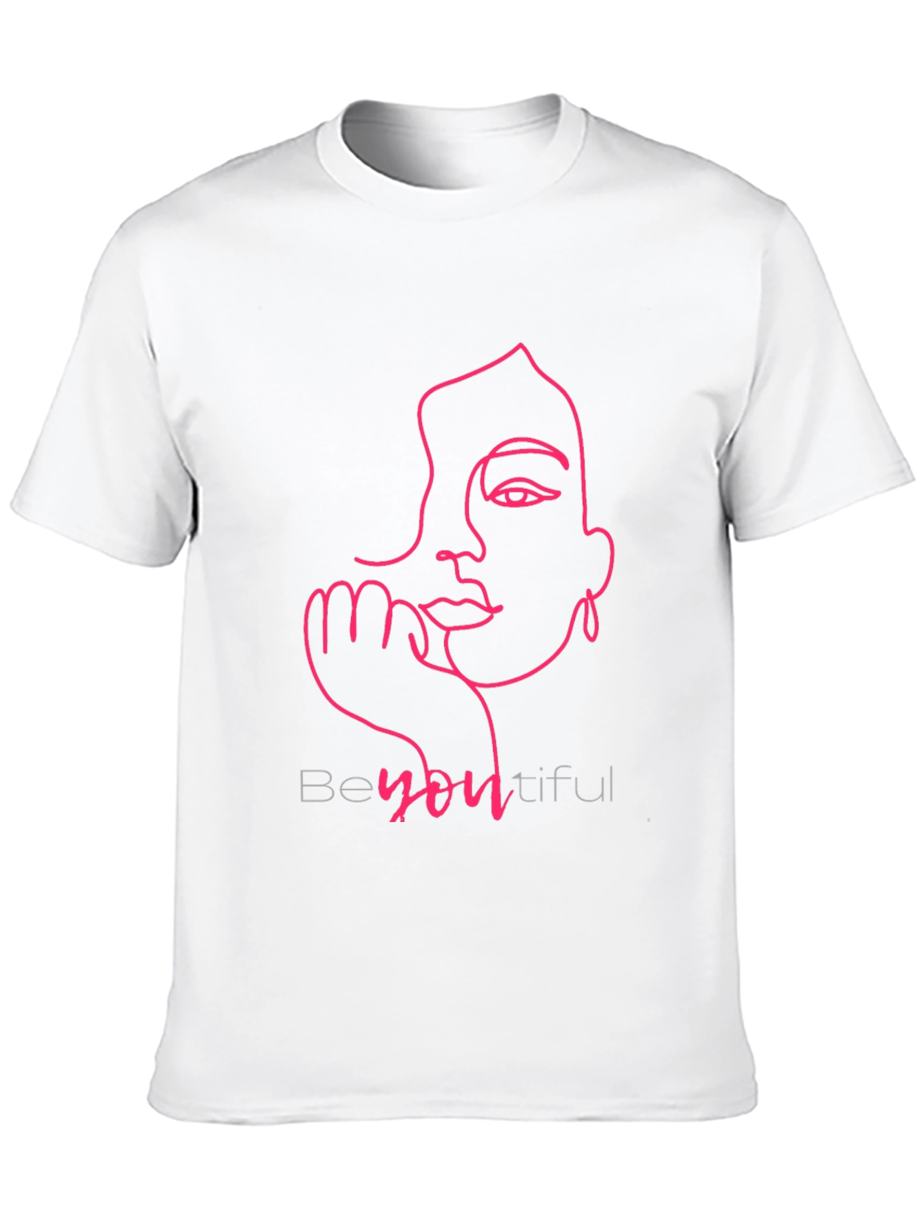 BeYOUtiful Line Art Tee - Stylish Graphic T-Shirt