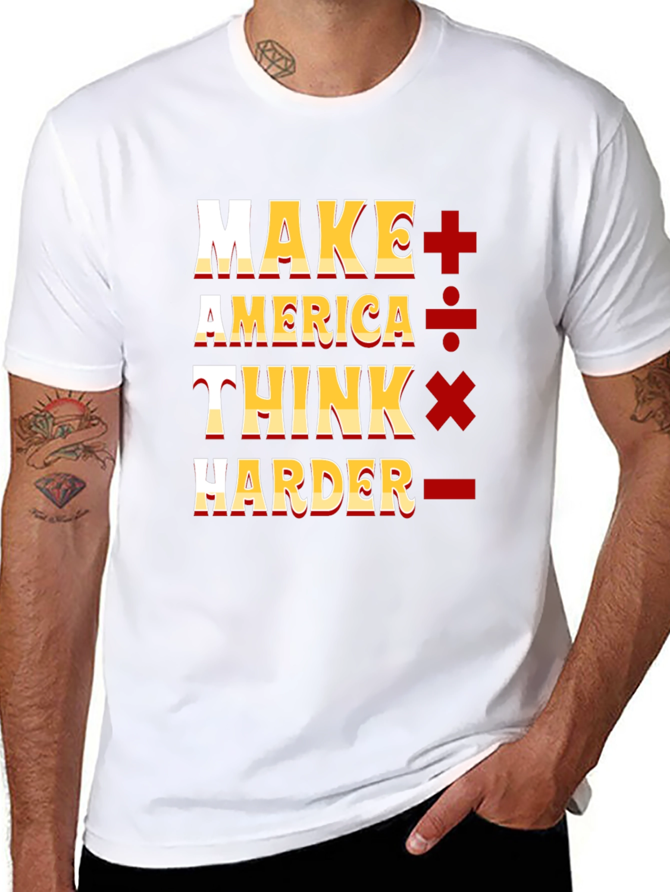 Make America Think Harder Graphic T-Shirt