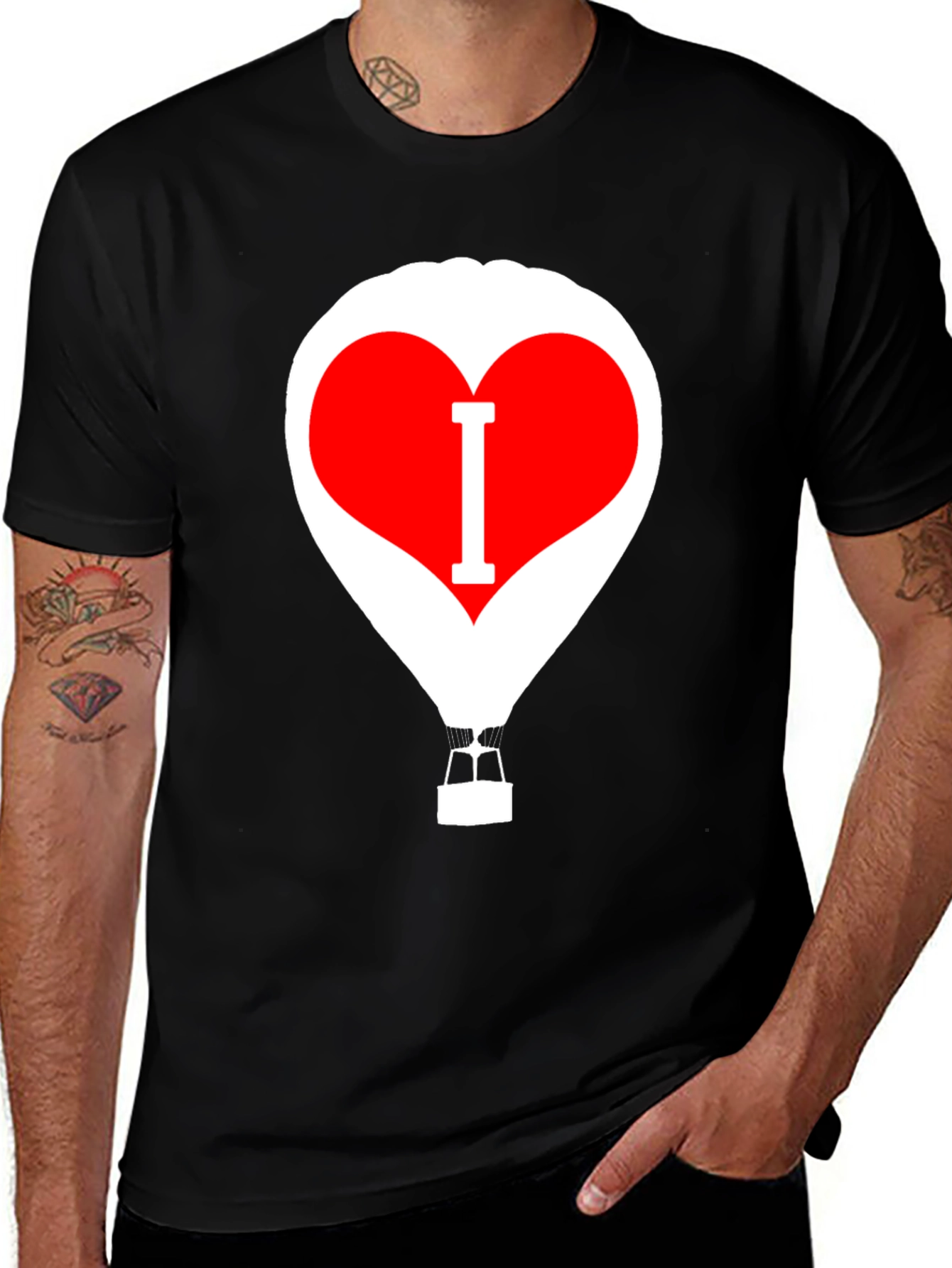 I Heart Balloon T-Shirt - Novelty Graphic Tee