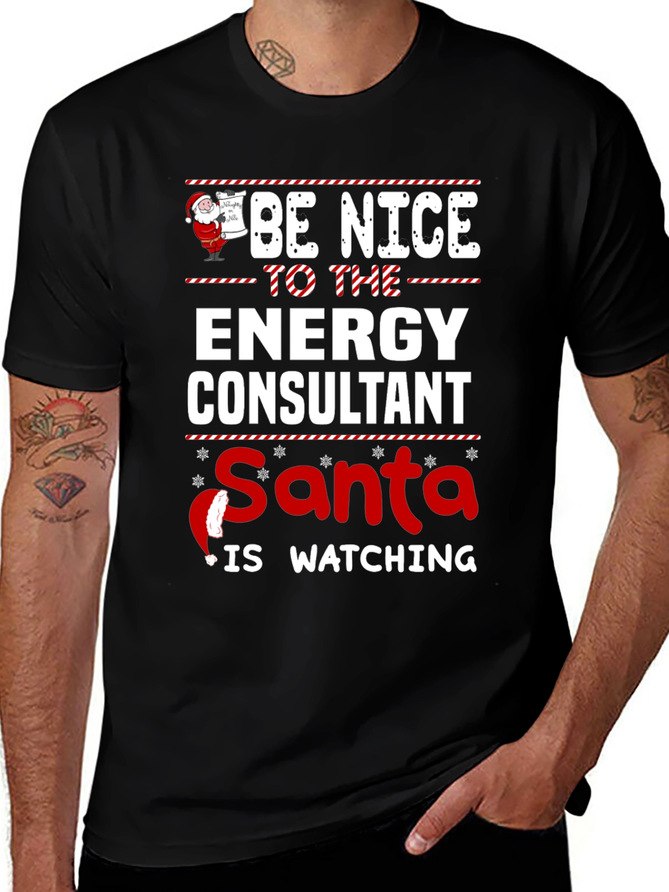 Energy Consultant Santa Christmas T-Shirt
