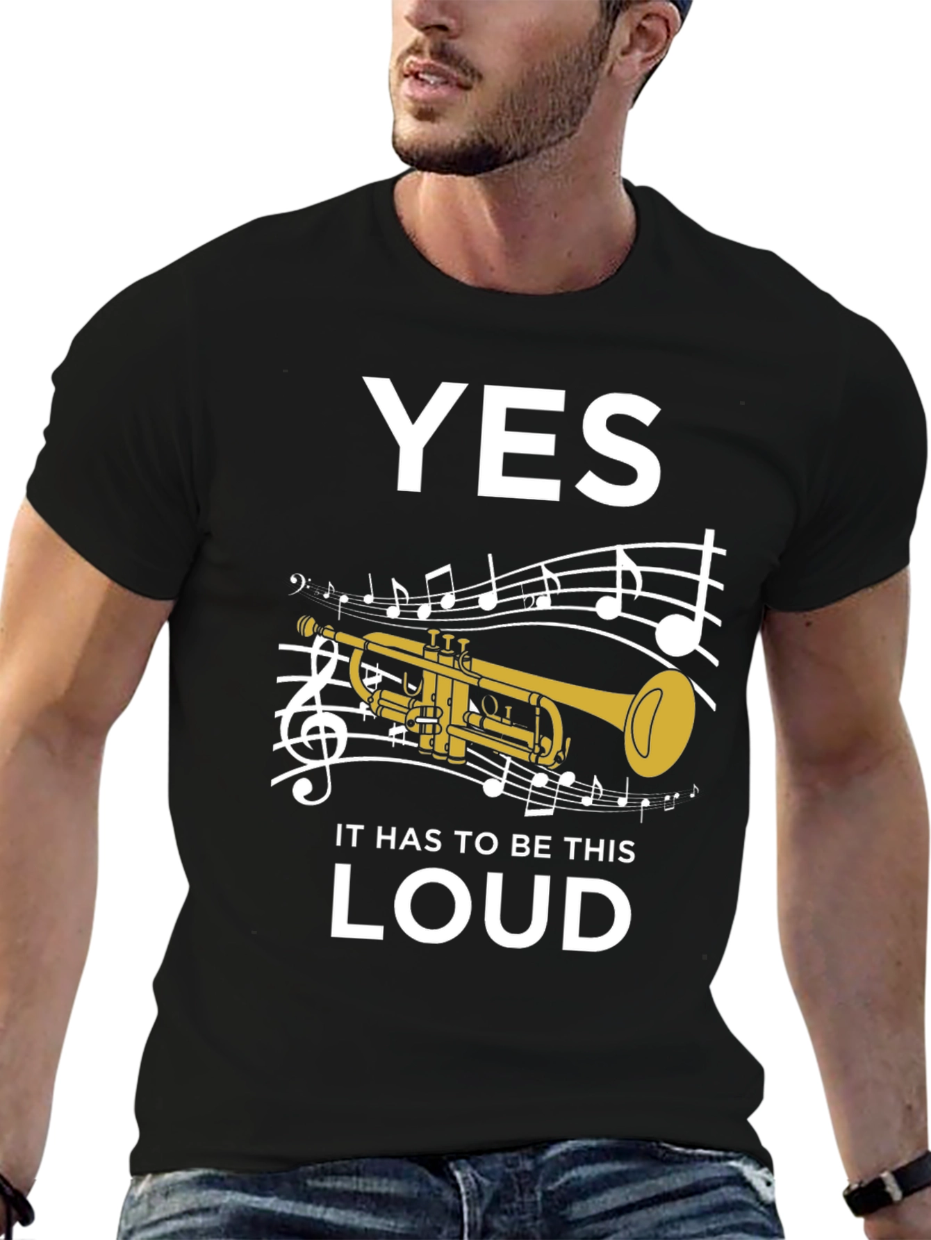 Funny Trumpet Musician Loud Music T-Shirt