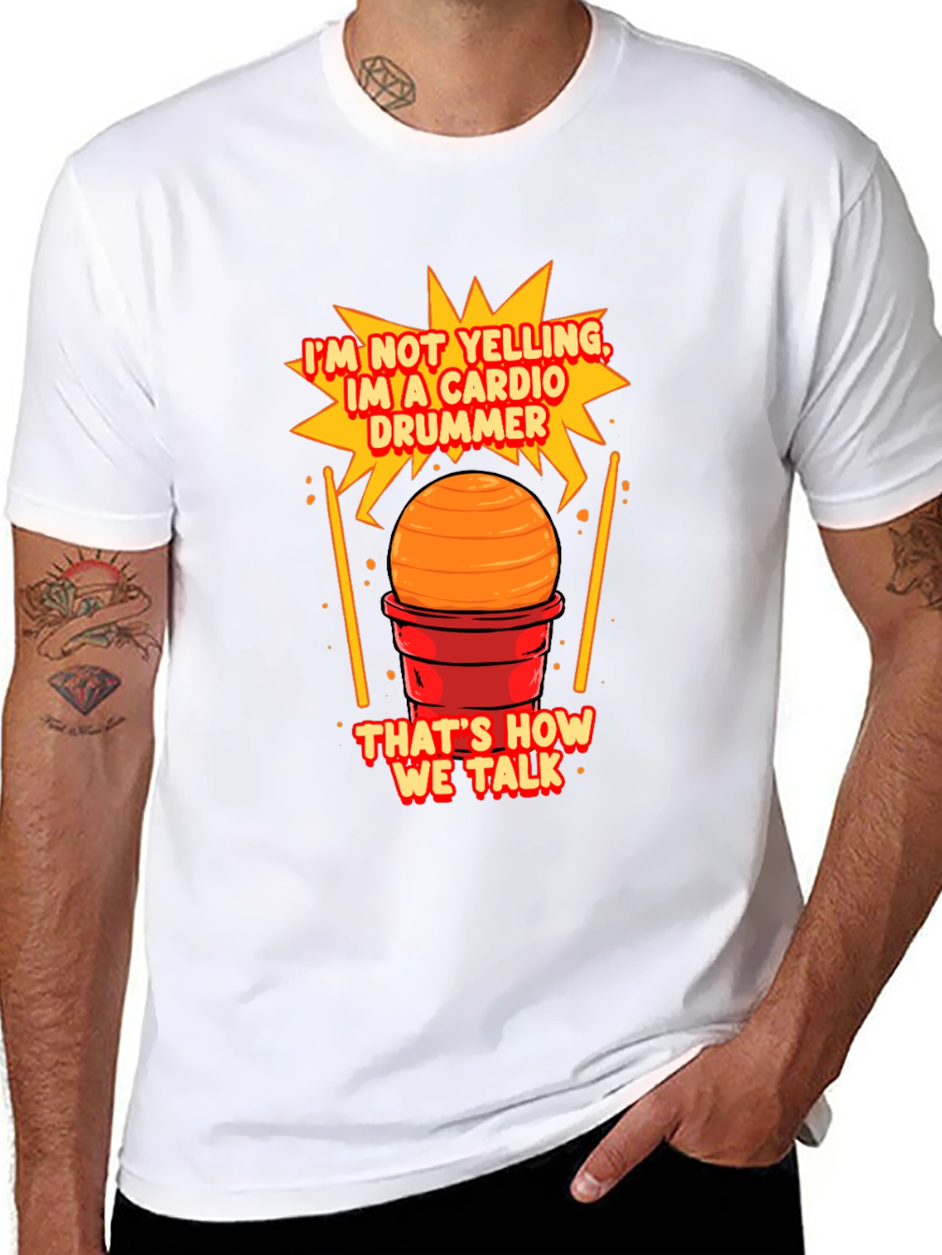 Cardio Drummer T-Shirt - Funny Musician Tee