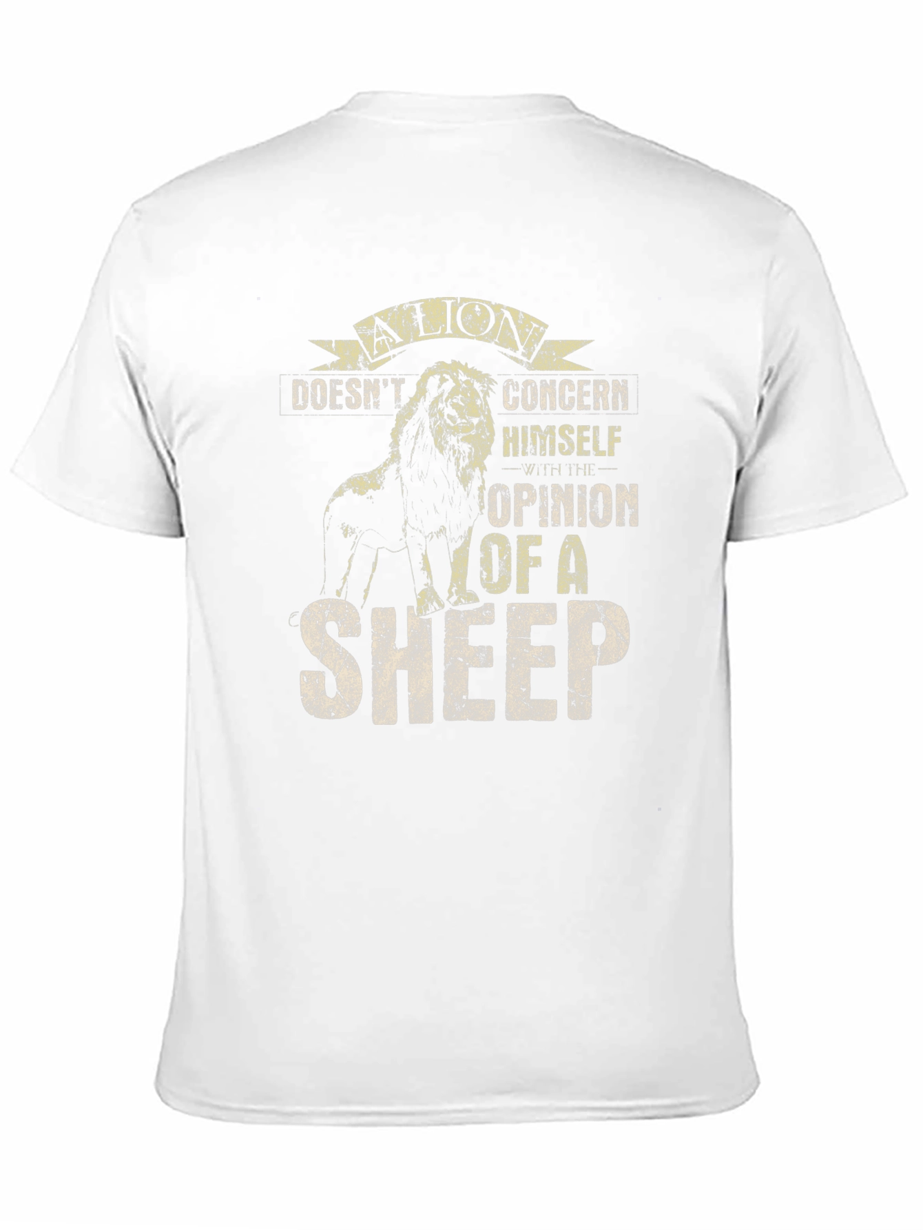 Lion Opinion T-Shirt: Bold Graphic Tee for Men