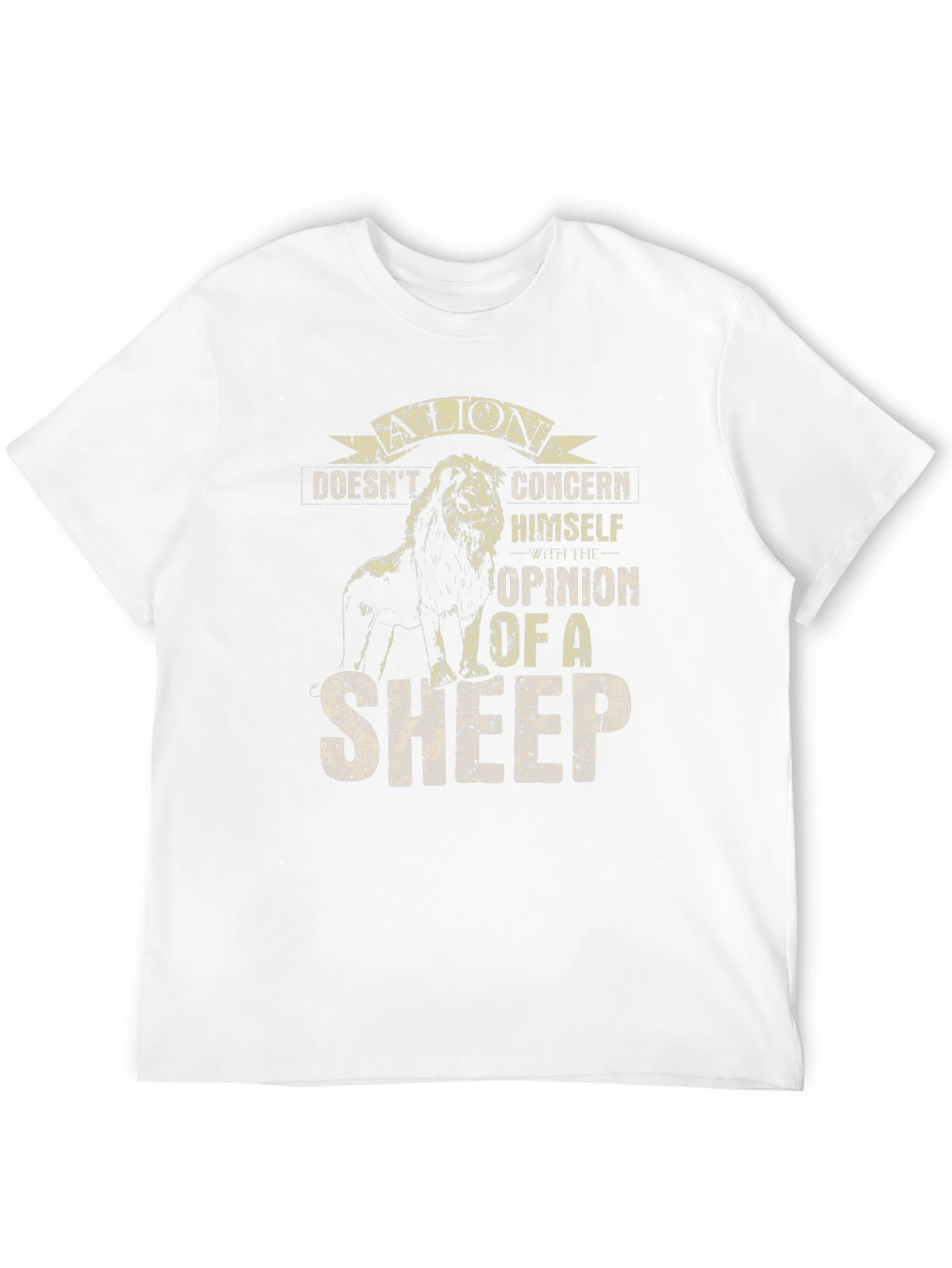 Lion Opinion T-Shirt: Bold Graphic Tee for Men