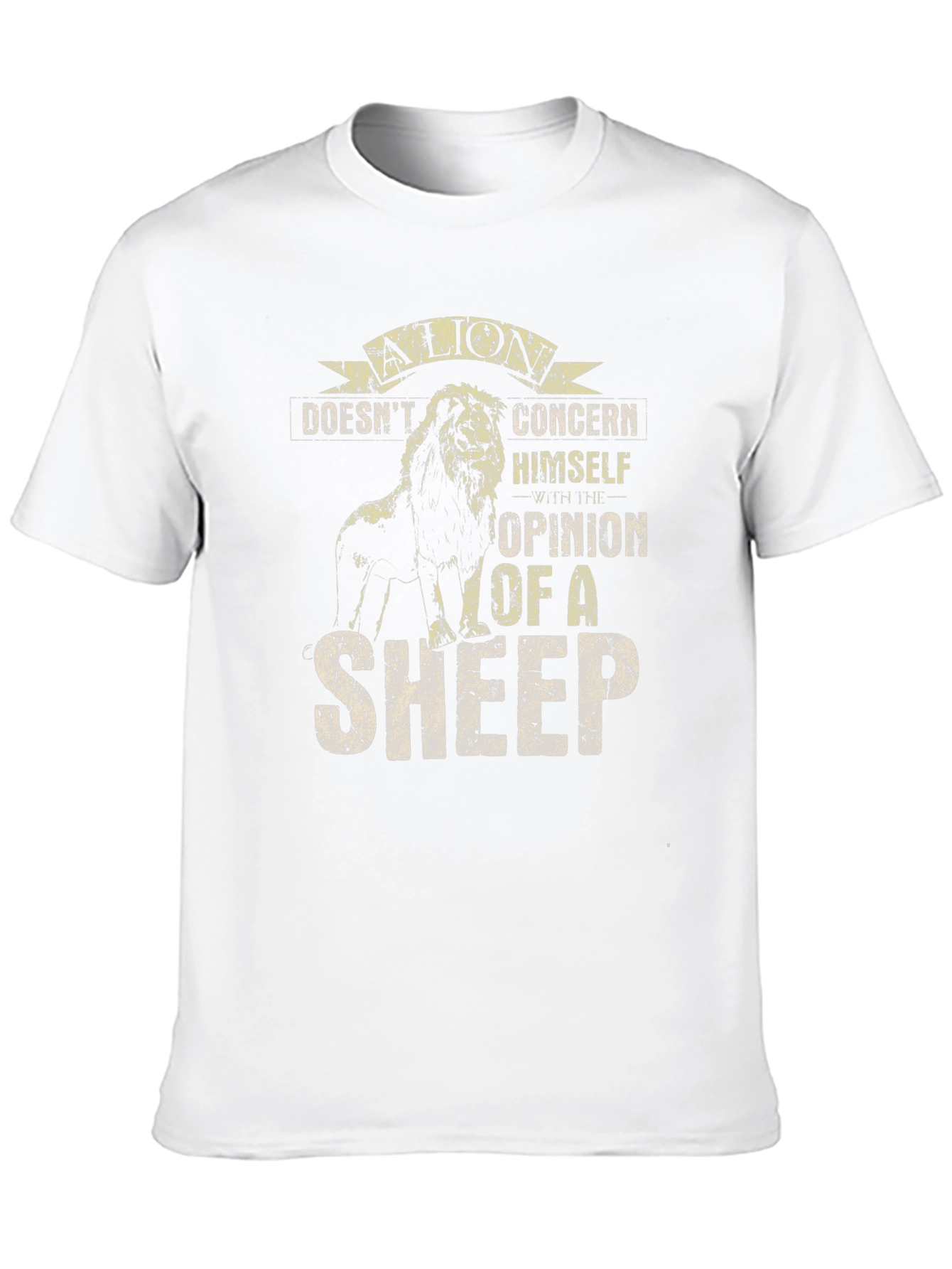 Lion Opinion T-Shirt: Bold Graphic Tee for Men