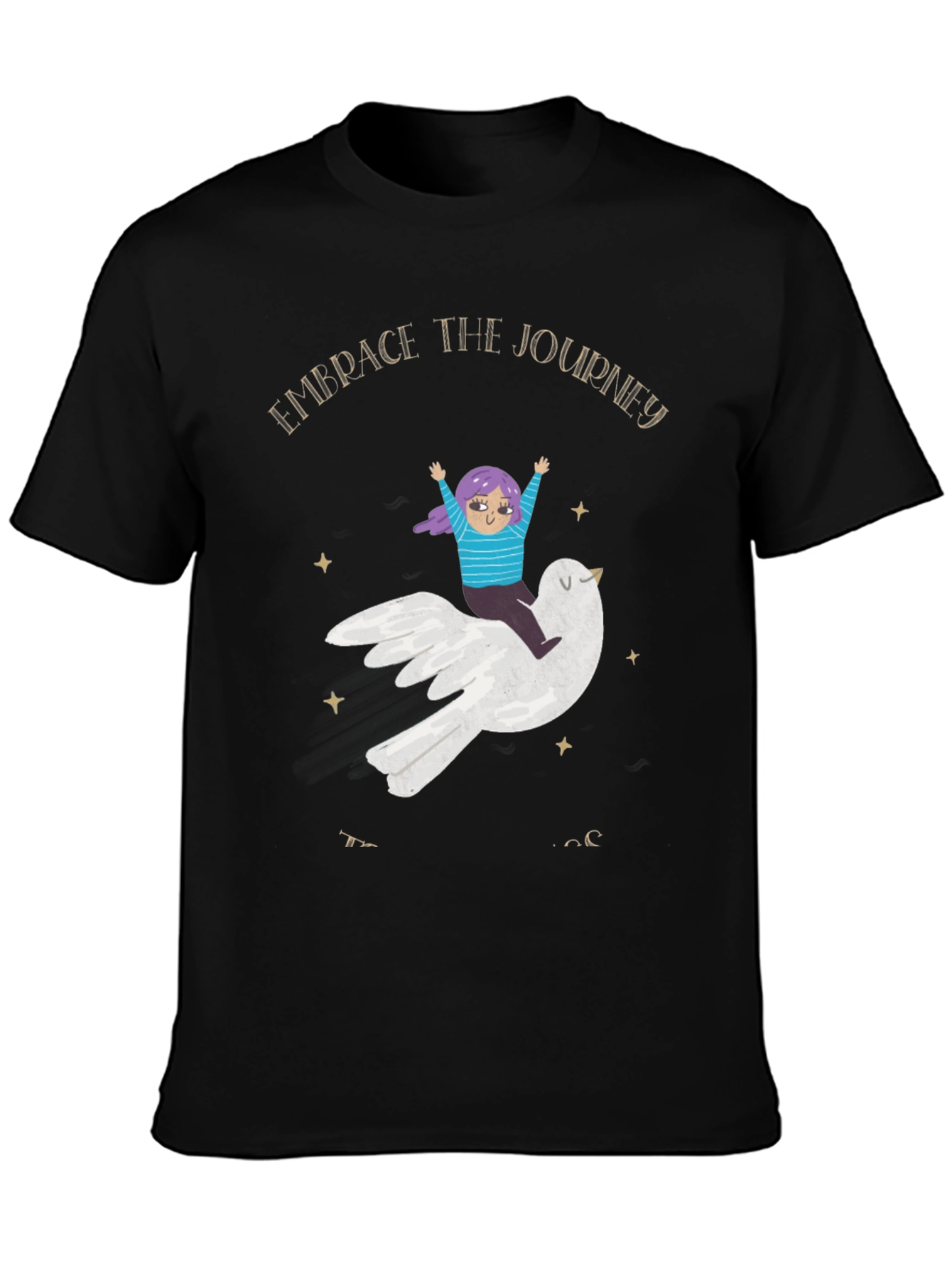 Embrace the Journey Black T-Shirt