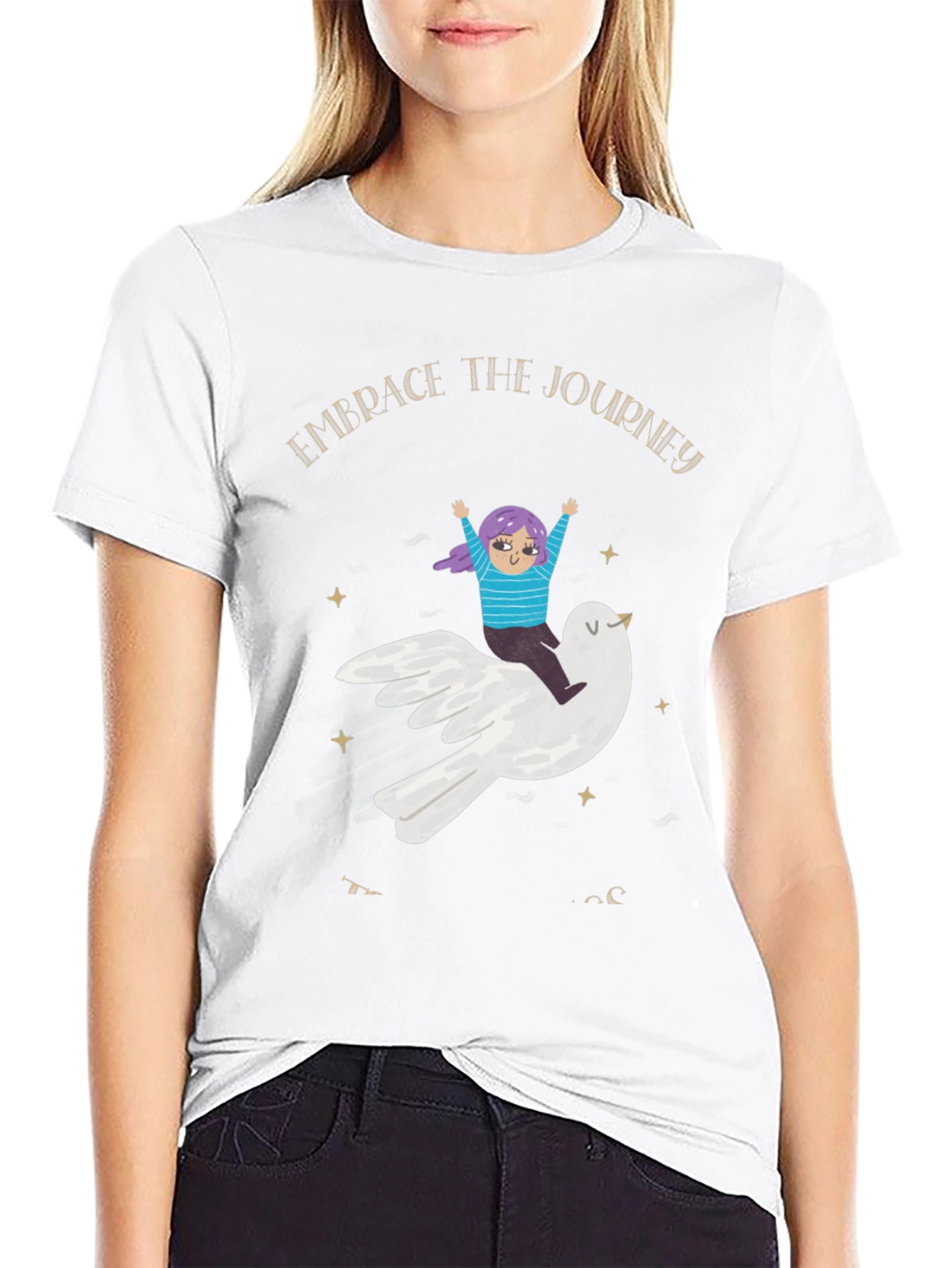 Embrace the Journey Black T-Shirt