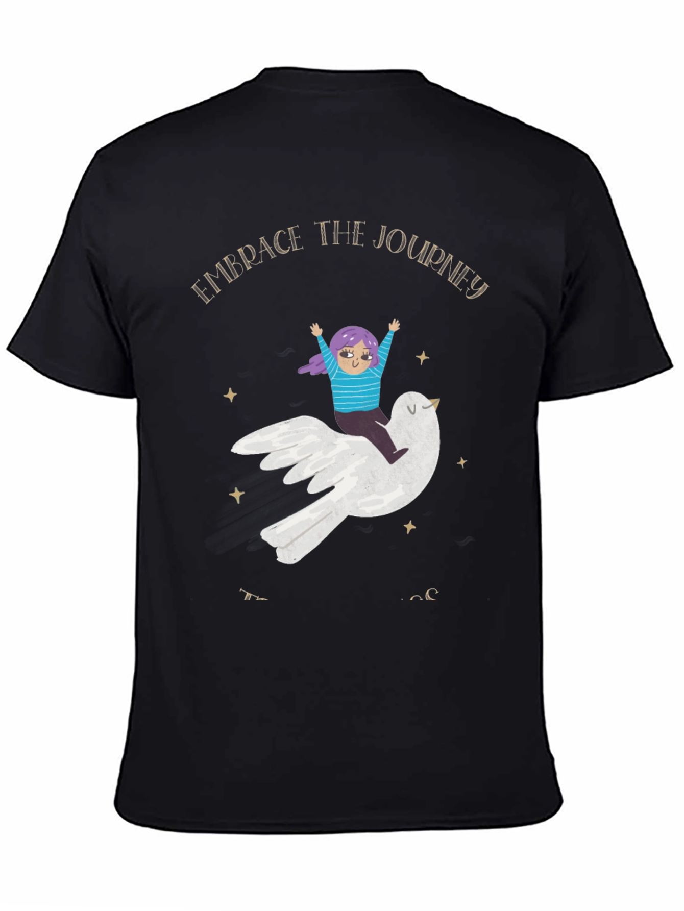 Embrace the Journey Black T-Shirt