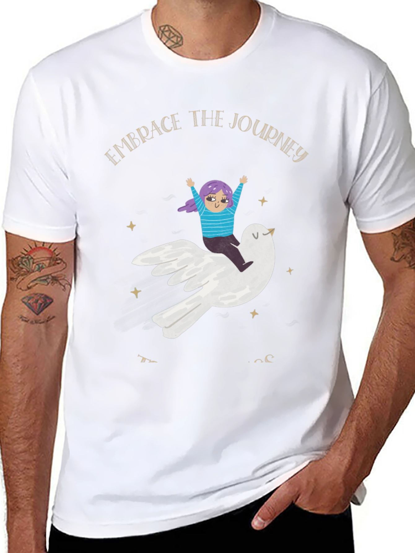 Embrace the Journey Black T-Shirt