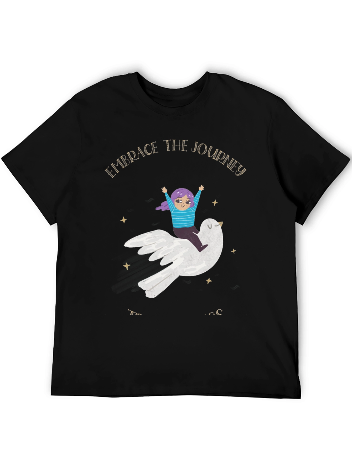Embrace the Journey Black T-Shirt