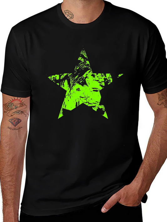 Grunge Star Black T-Shirt
