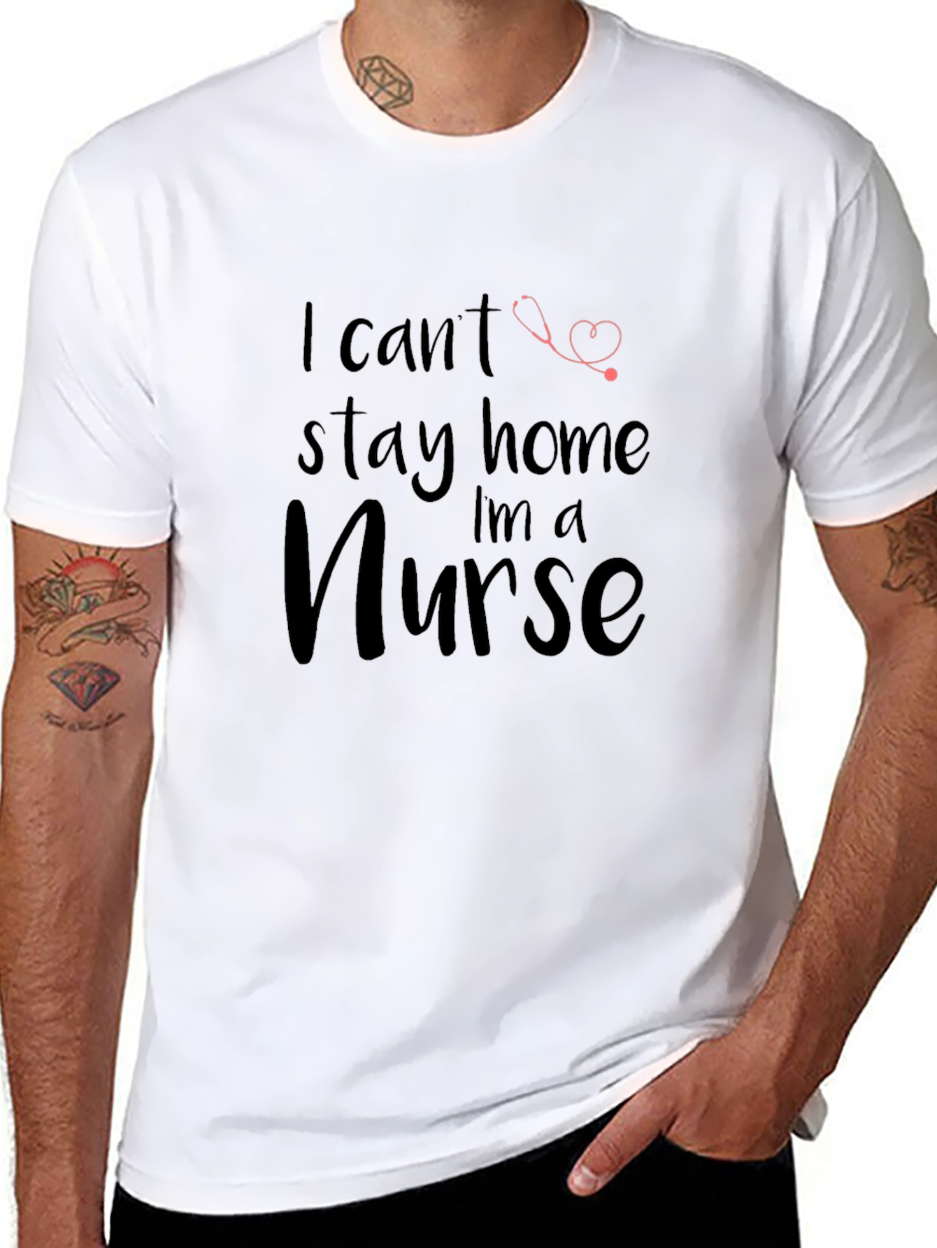Nurse T-Shirt - I Cant Stay Home