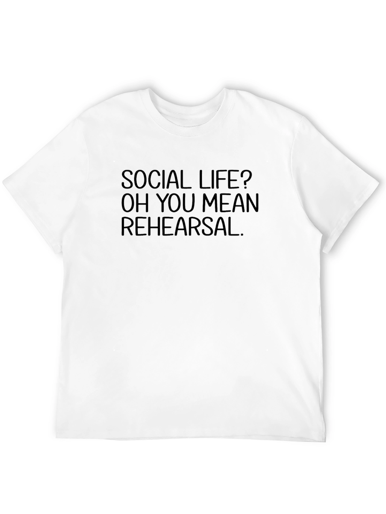 Social Life Rehearsal Black Graphic Tee