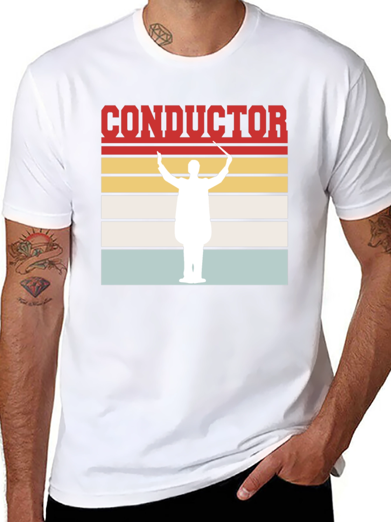 Conductor T-Shirt - Retro Orchestra Leader Design