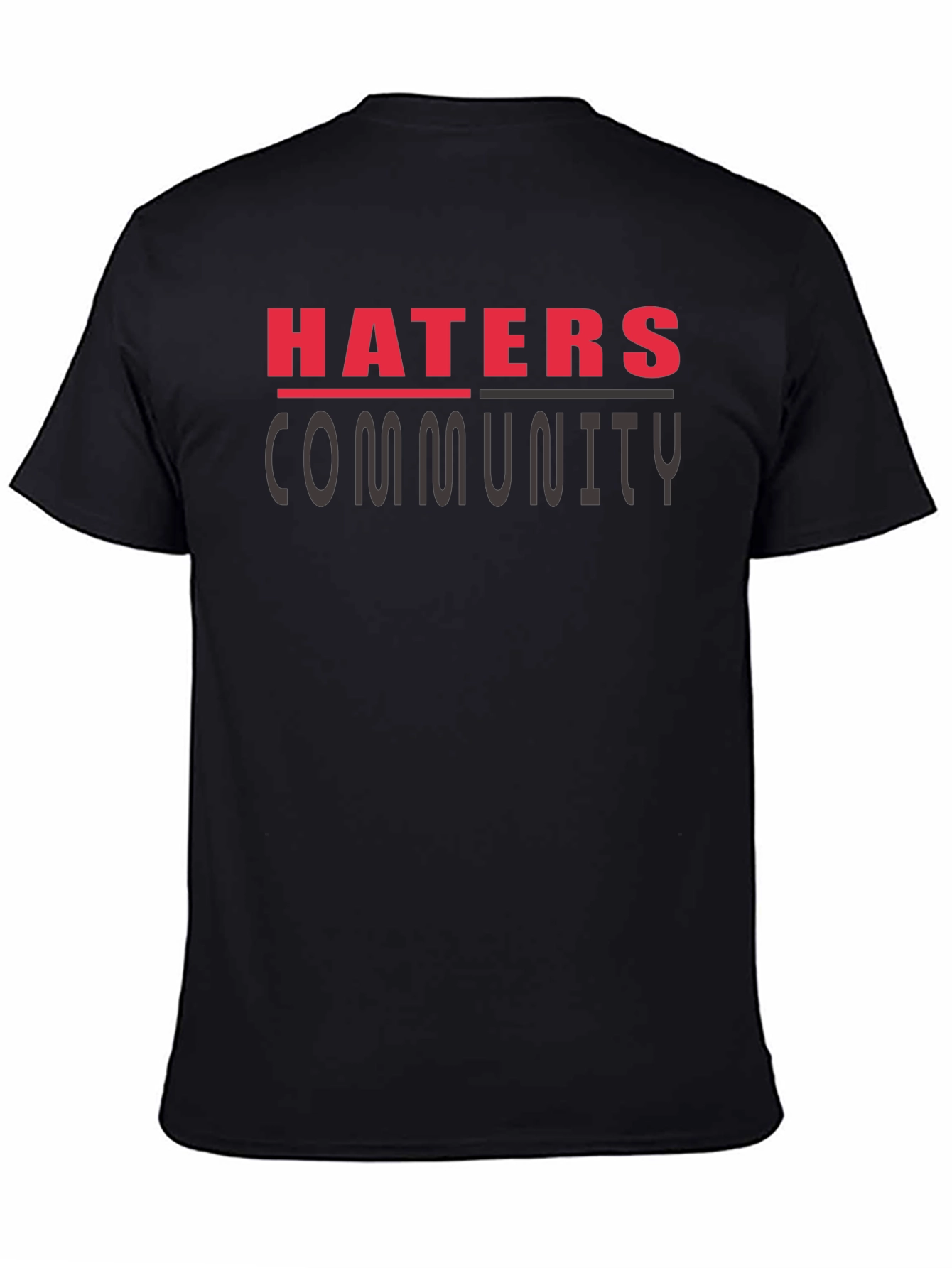 Haters Community Graphic T-Shirt - Black
