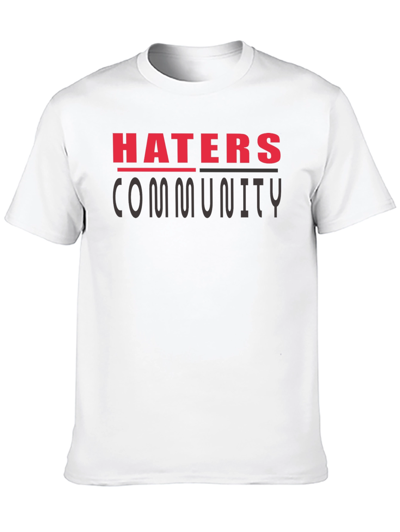 Haters Community Graphic T-Shirt - Black