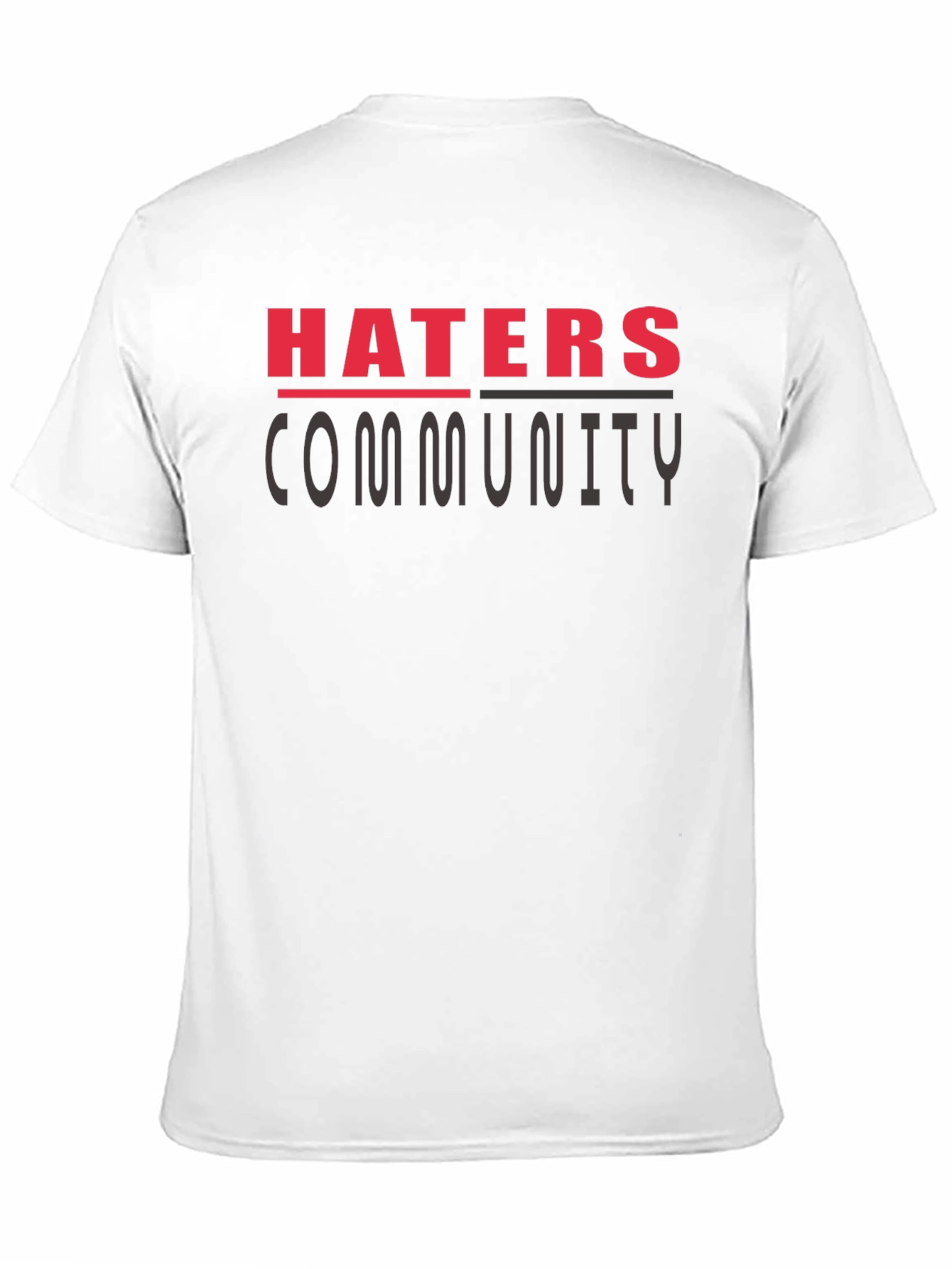 Haters Community Graphic T-Shirt - Black