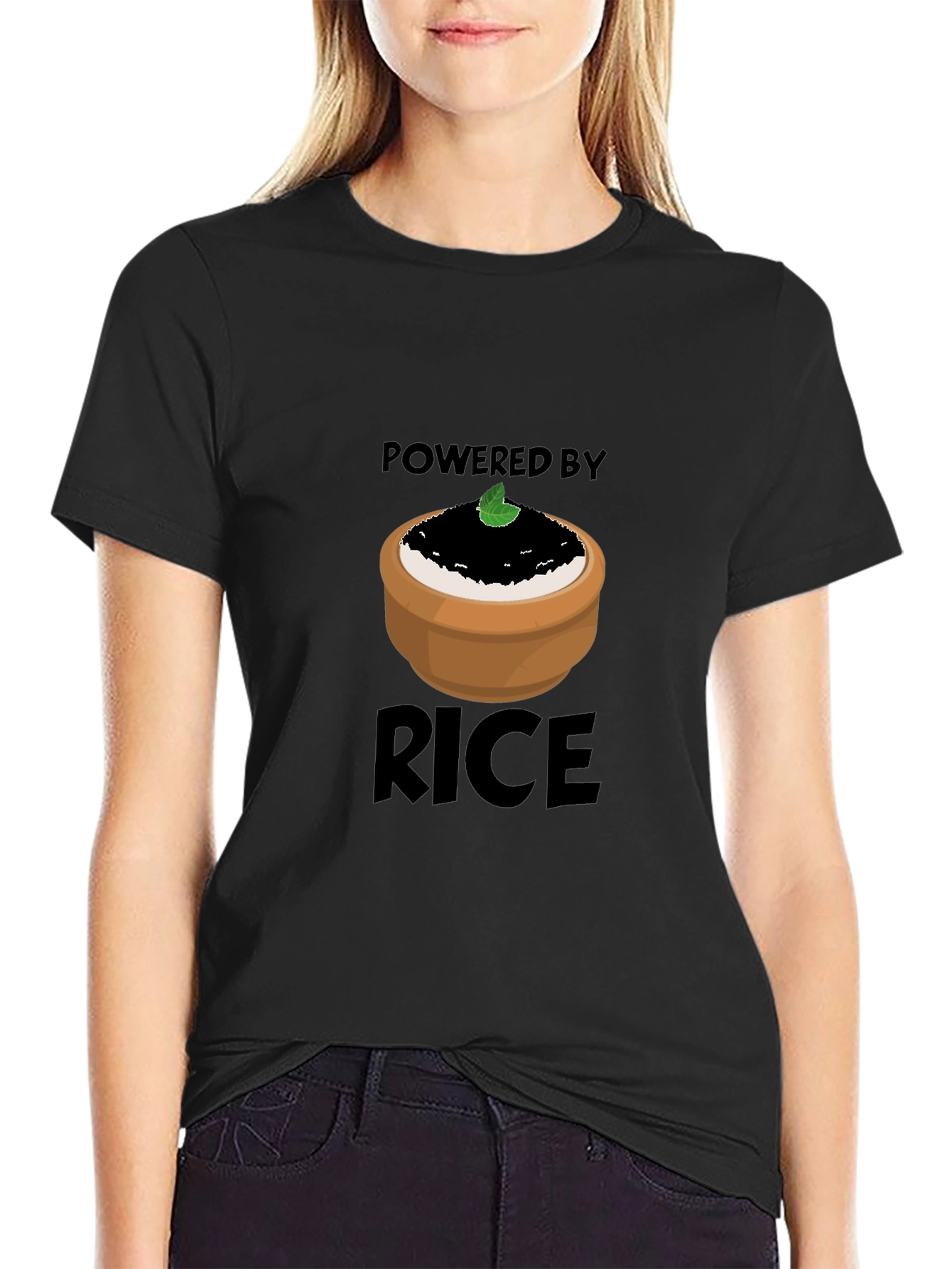 Powered by Rice Graphic T-Shirt