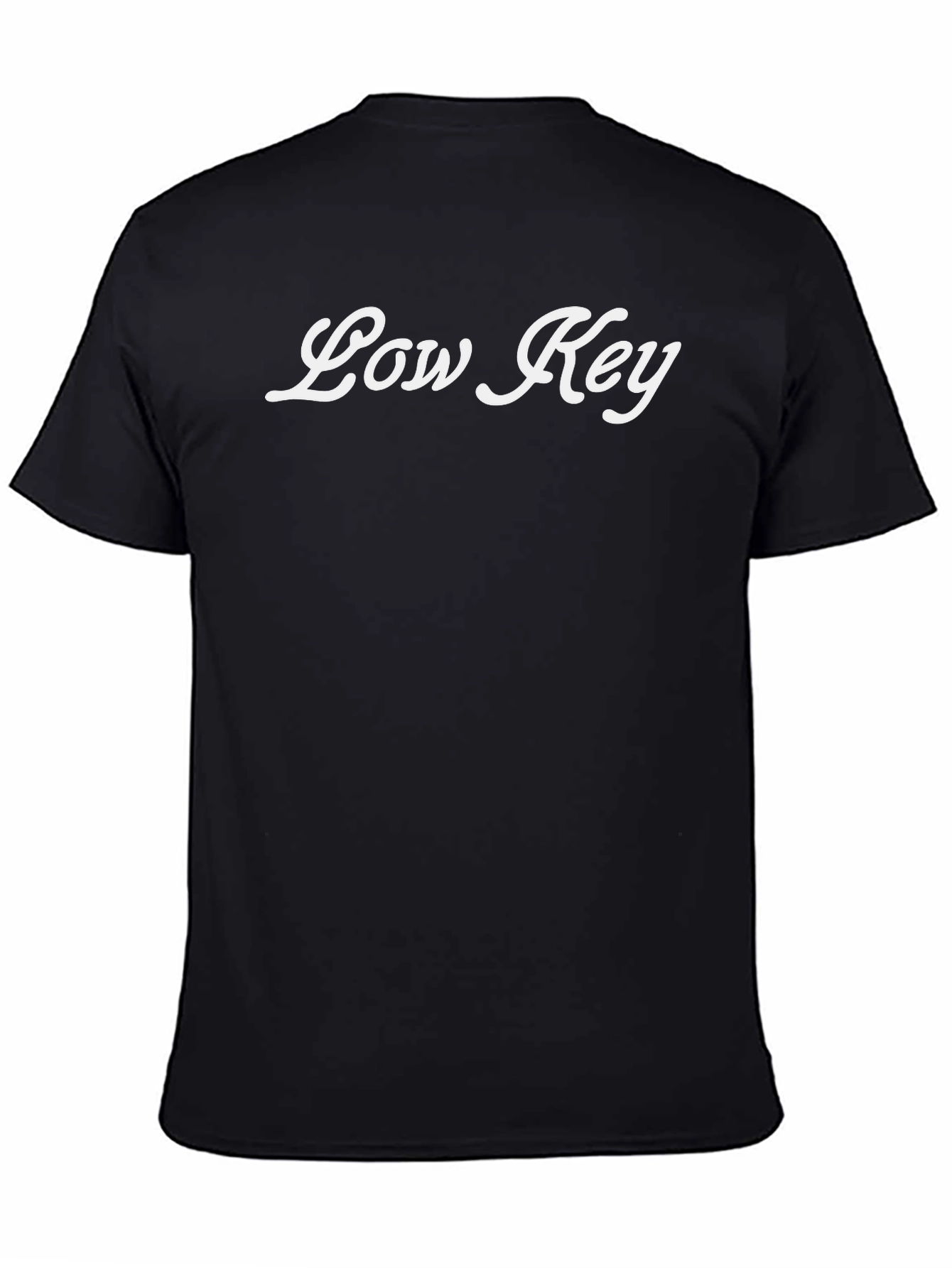 Low Key Black T-Shirt - Casual & Stylish