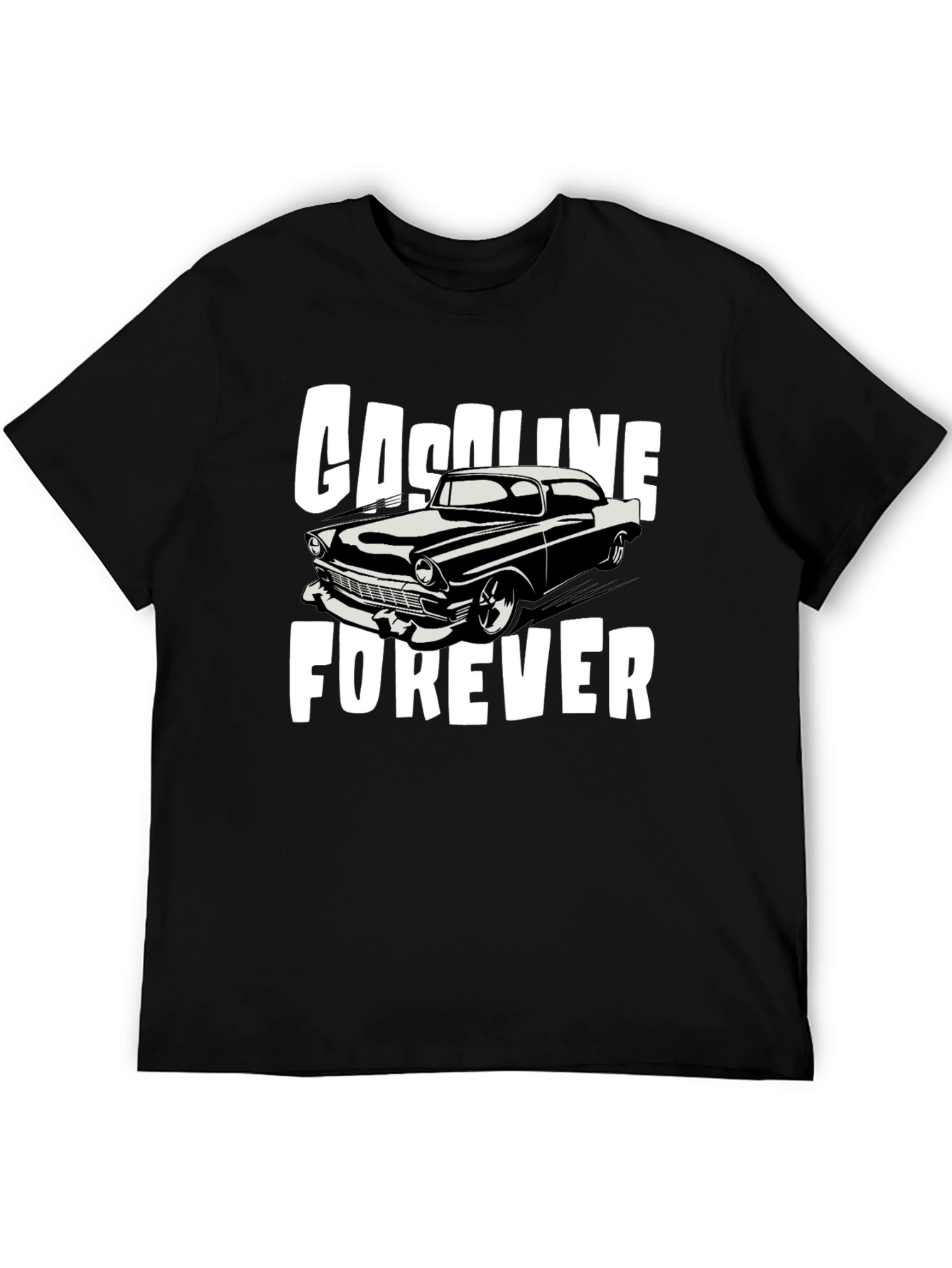 Gasoline Forever Classic Car Graphic T-Shirt