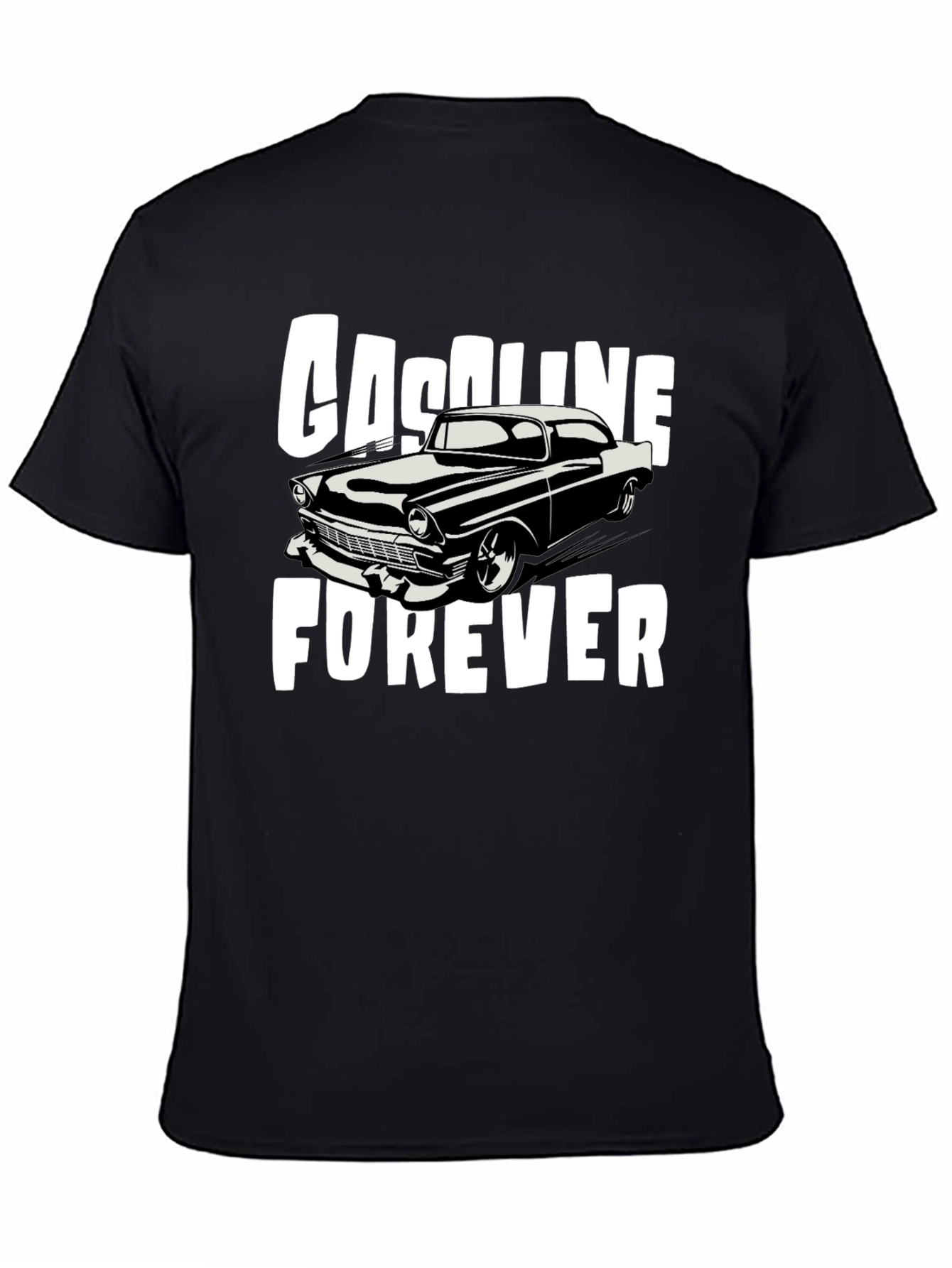 Gasoline Forever Classic Car Graphic T-Shirt