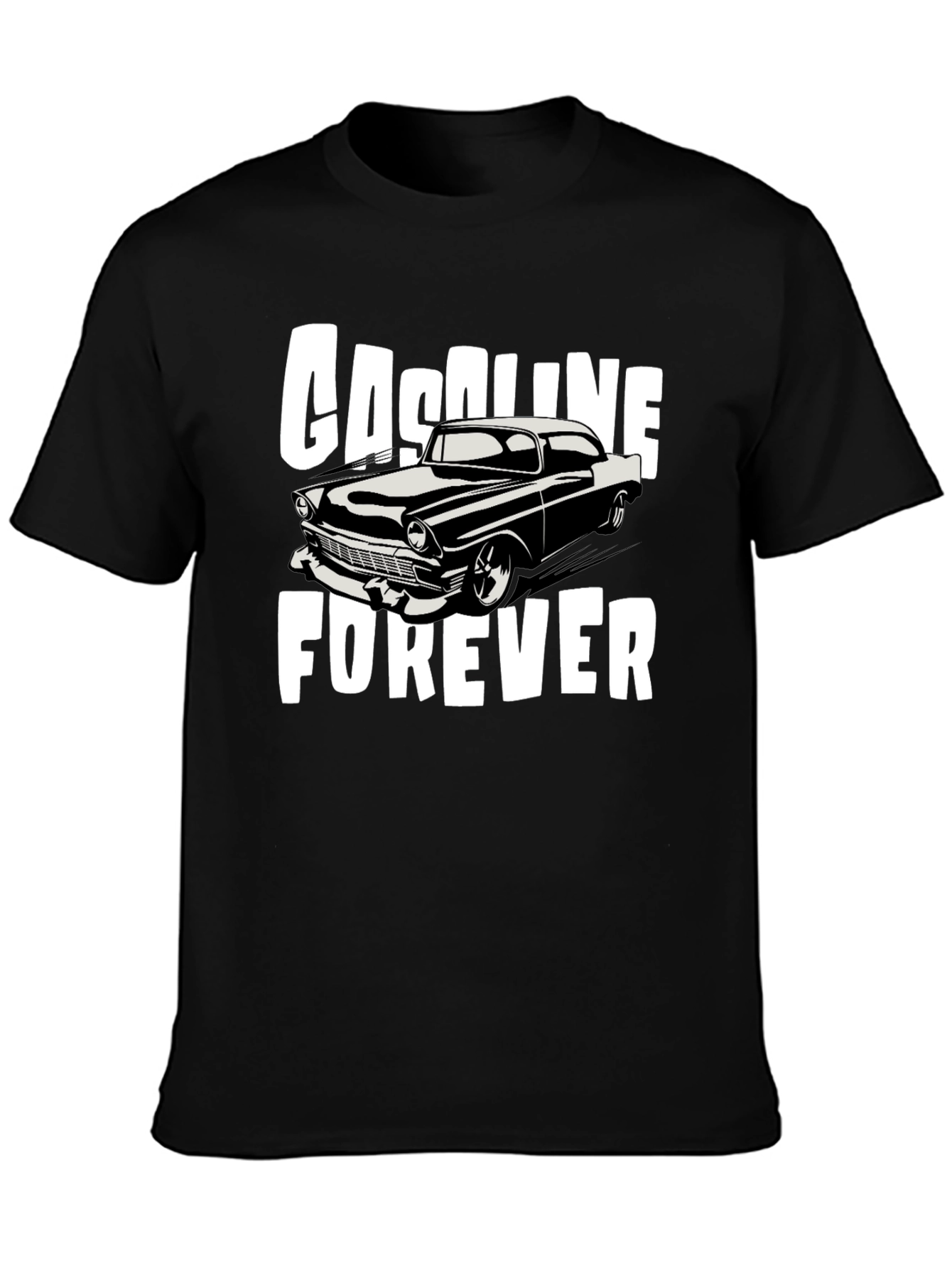 Gasoline Forever Classic Car Graphic T-Shirt