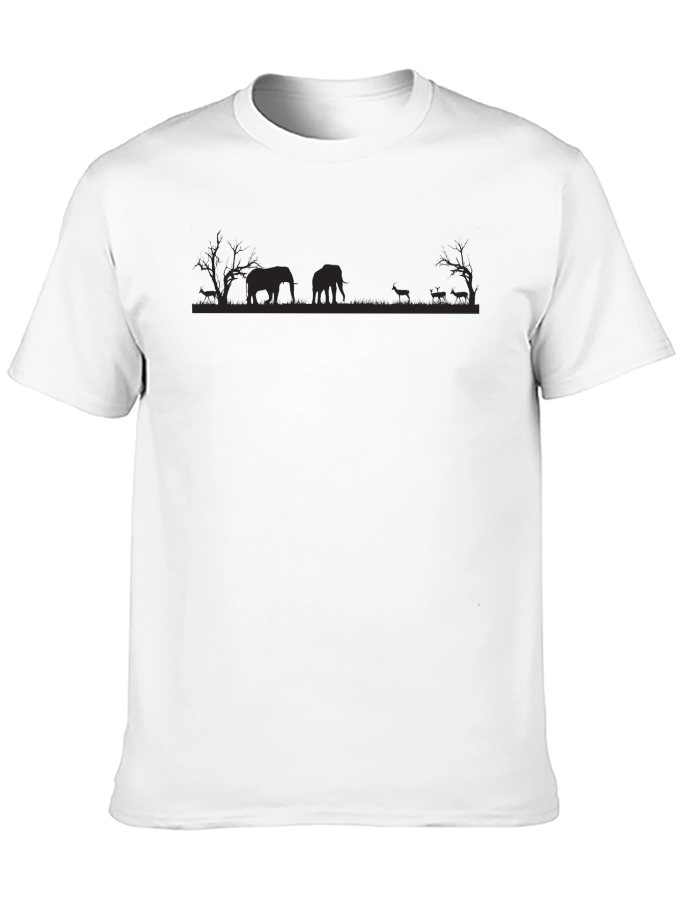 African Silhouette Graphic Tee - Unisex Black T-Shirt