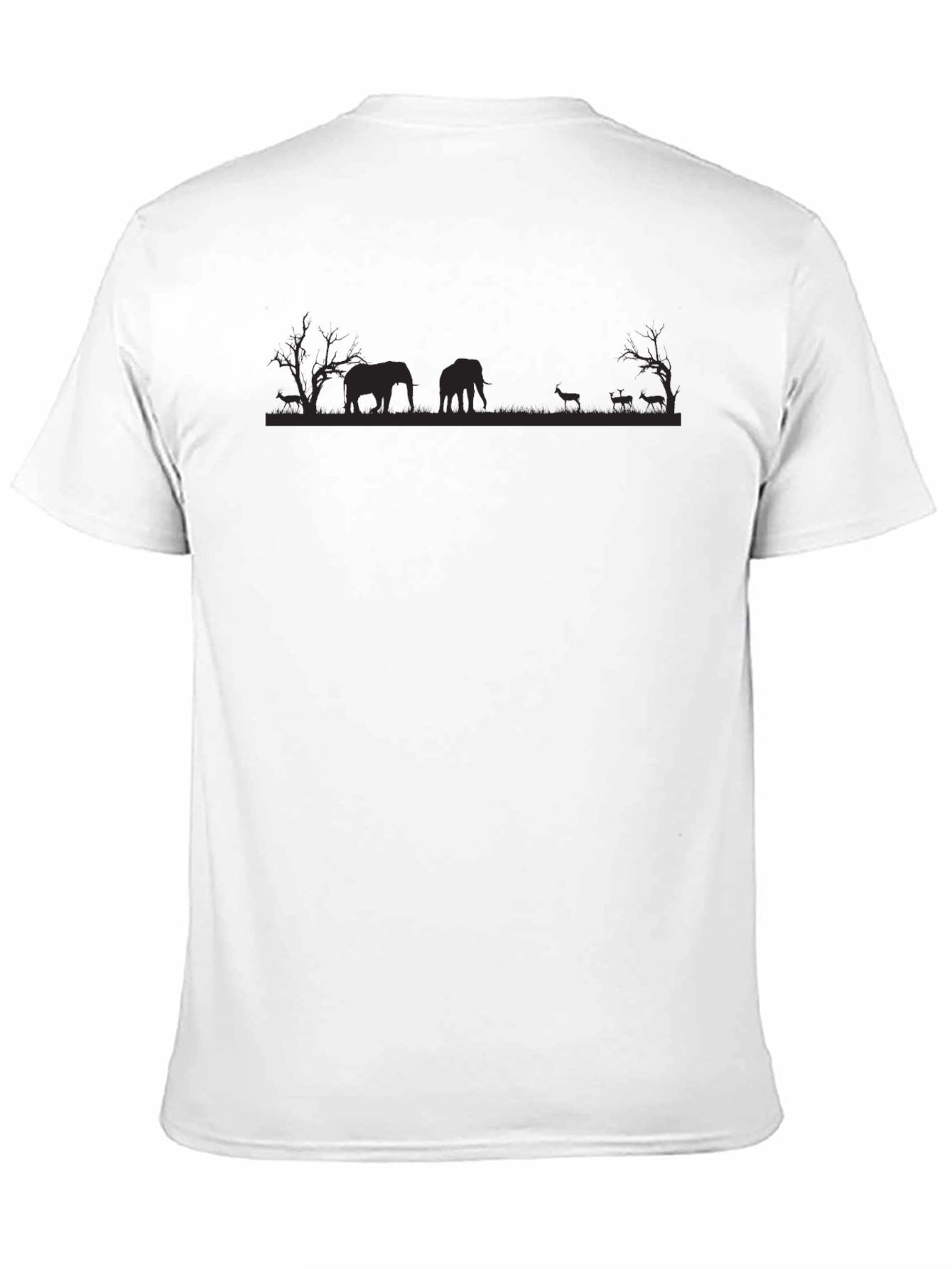 African Silhouette Graphic Tee - Unisex Black T-Shirt