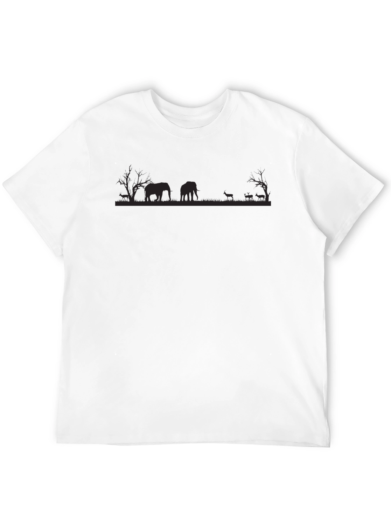 African Silhouette Graphic Tee - Unisex Black T-Shirt