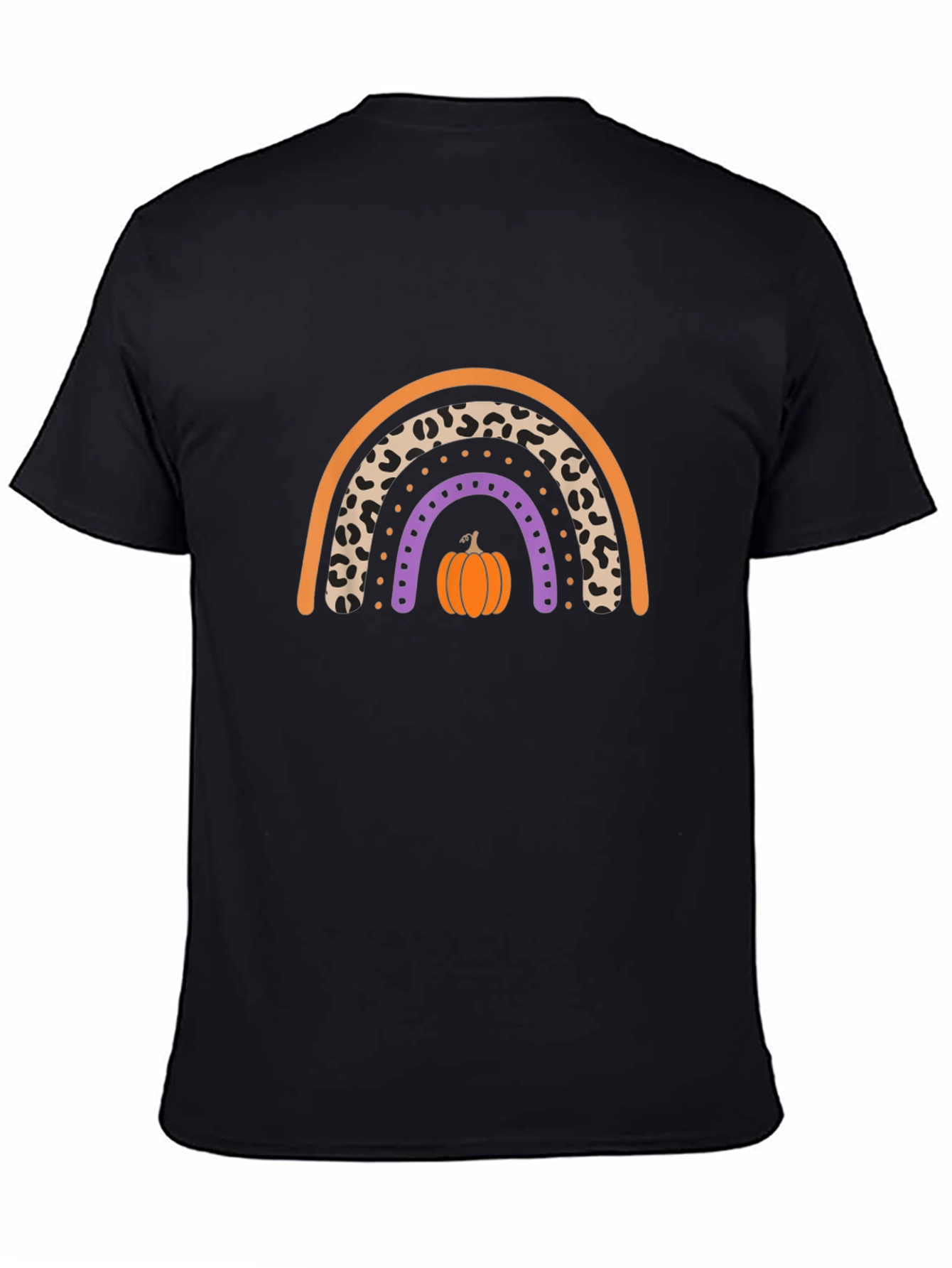Fall Rainbow Leopard Pumpkin T-Shirt