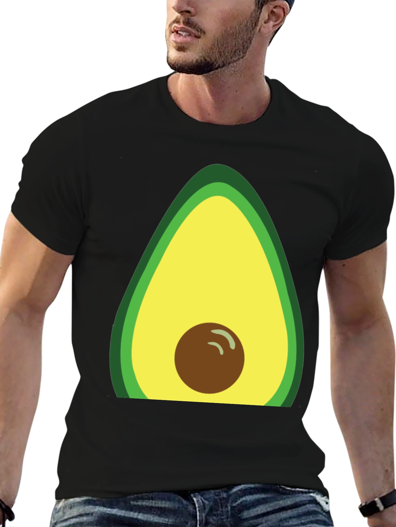 Avocado Graphic T-Shirt - Casual Fruit Tee