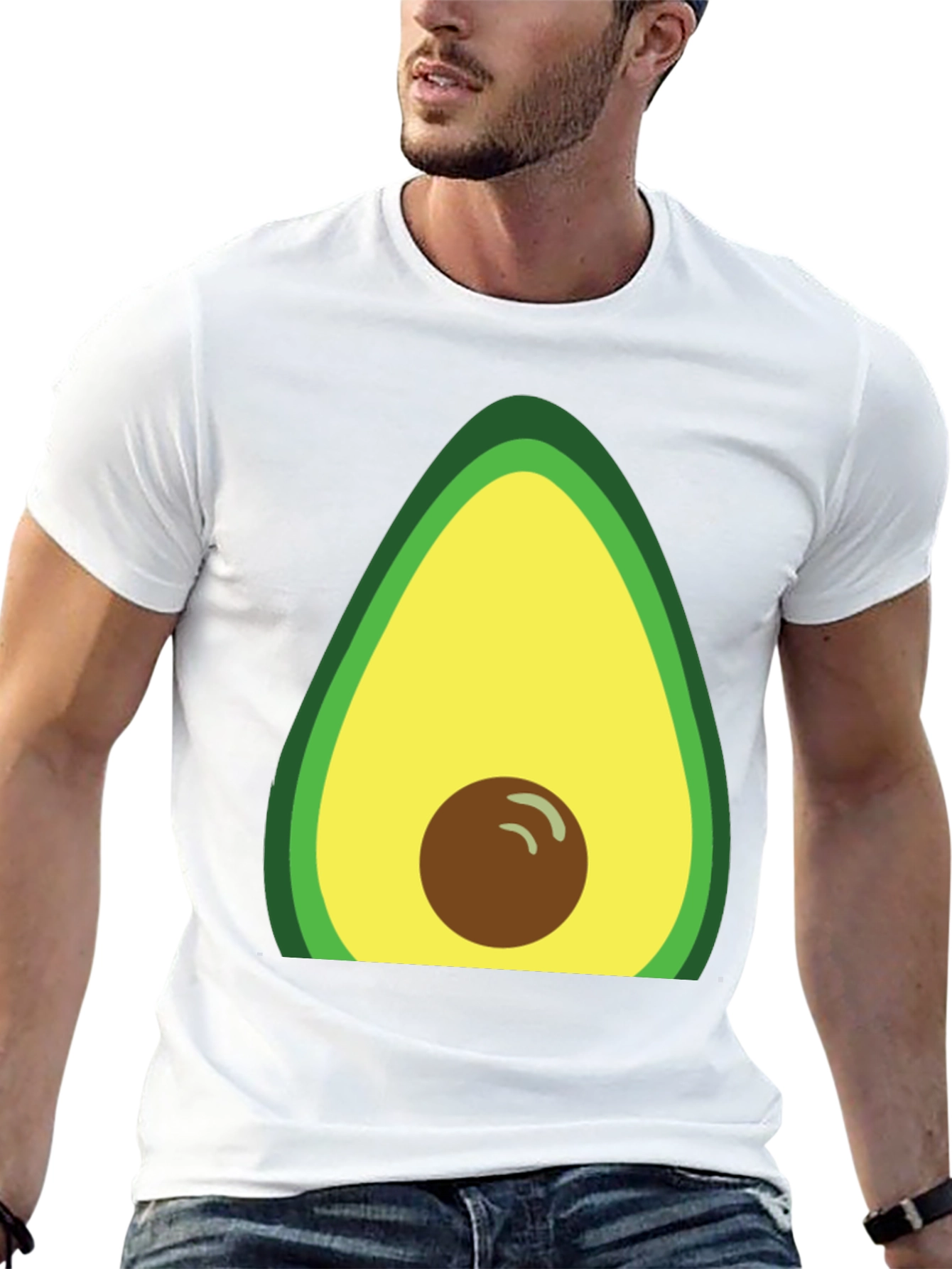 Avocado Graphic T-Shirt - Casual Fruit Tee