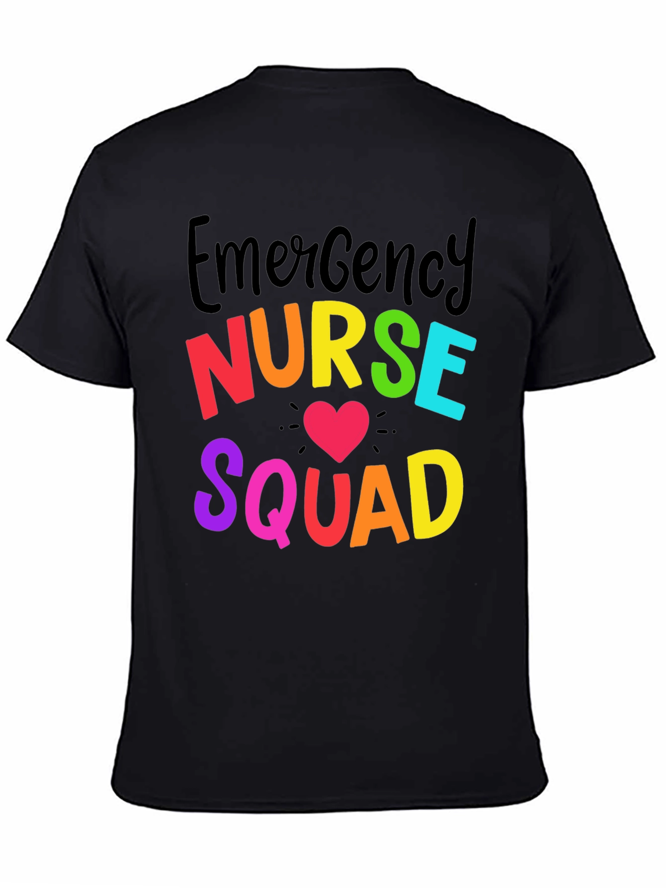 Emergency Nurse Squad Tee - Rainbow Graphic