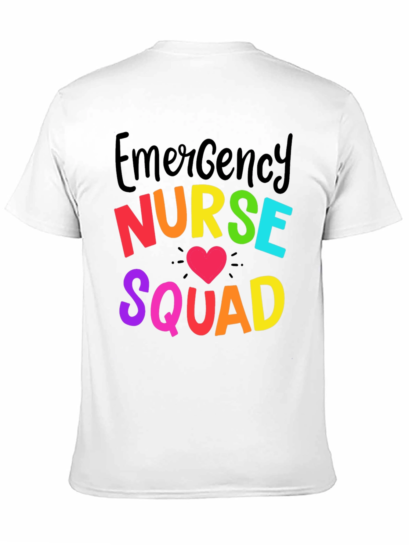 Emergency Nurse Squad Tee - Rainbow Graphic