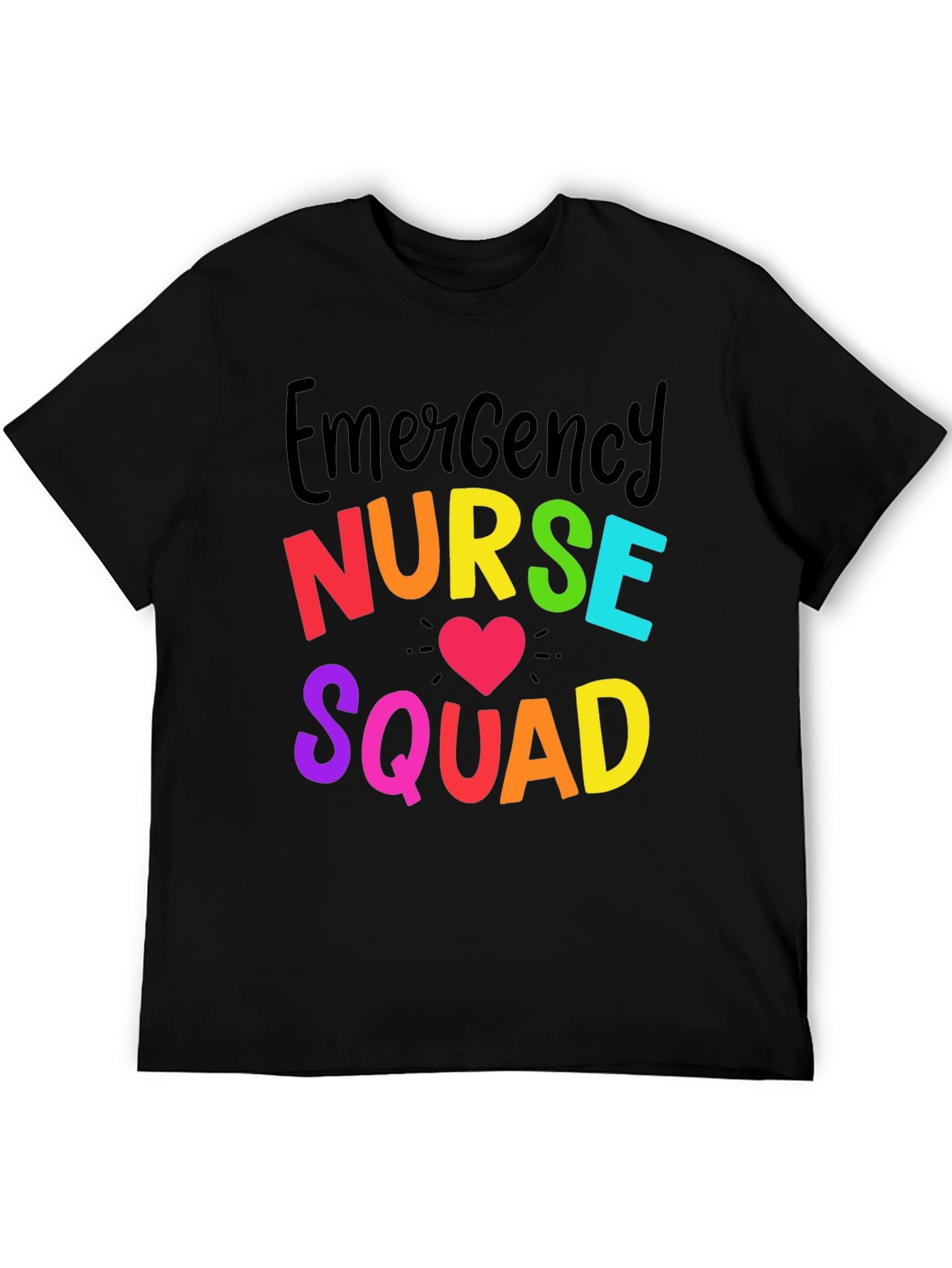Emergency Nurse Squad Tee - Rainbow Graphic