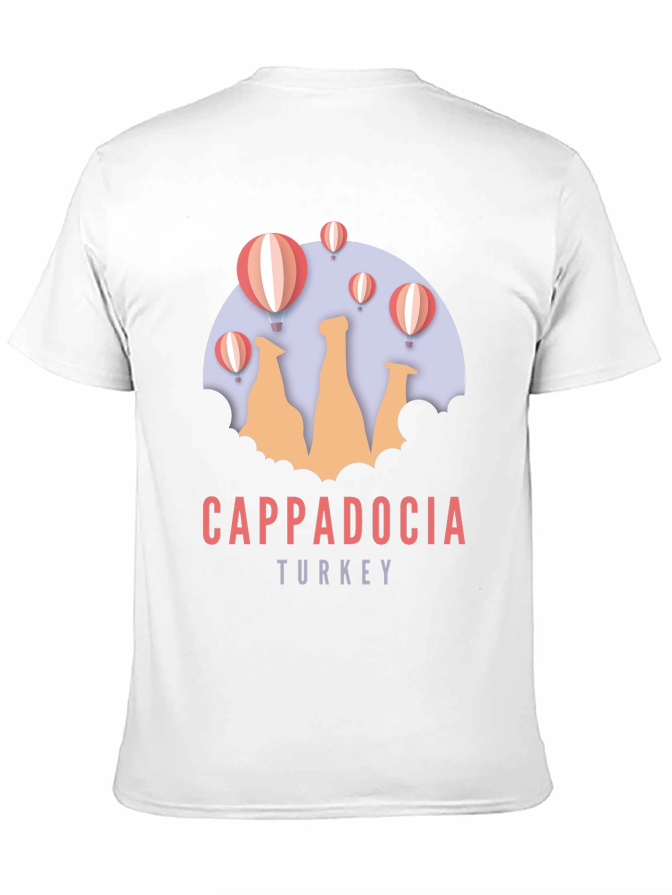 Cappadocia Turkey Graphic T-Shirt | Hot Air Balloon Design