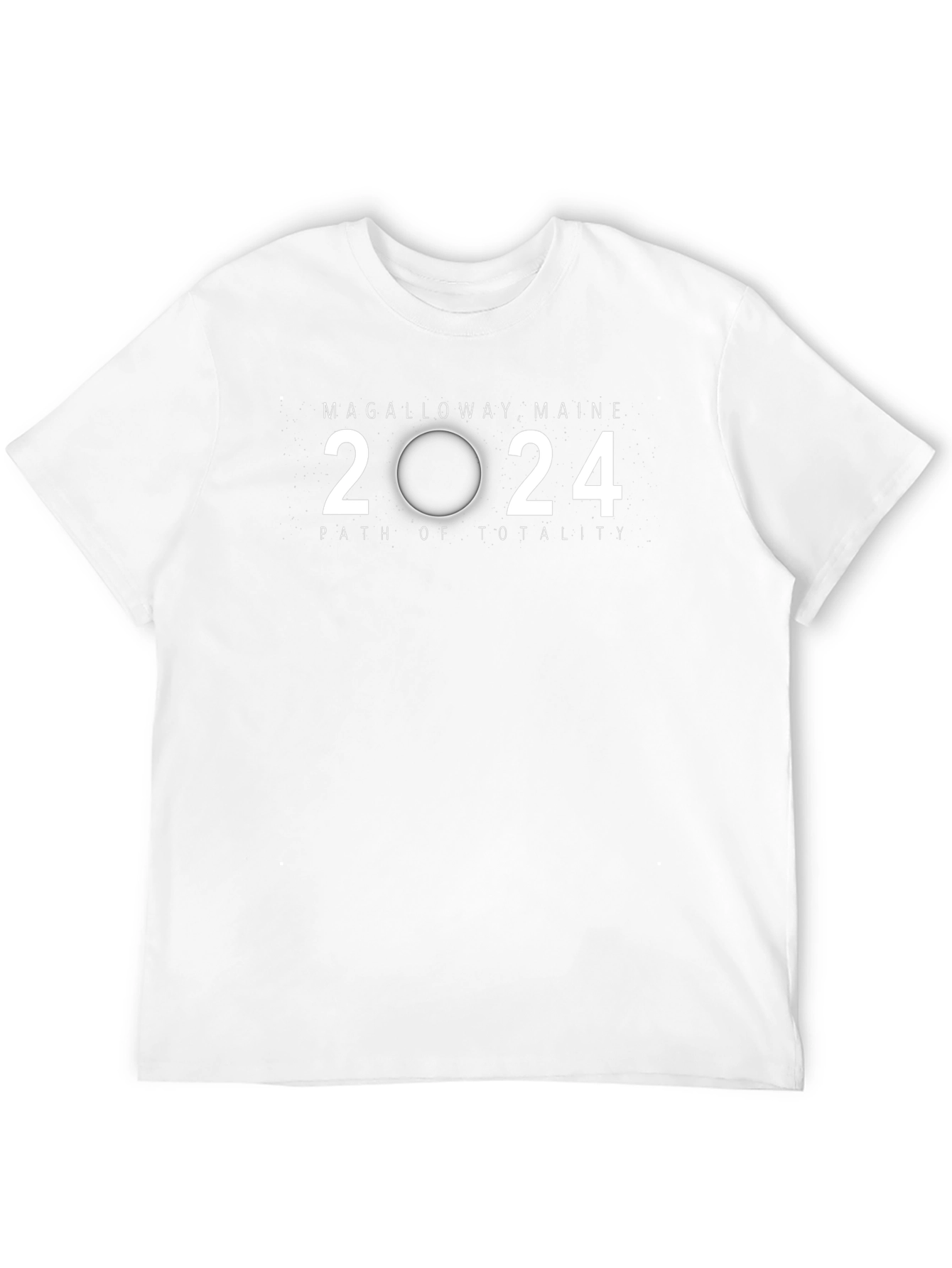Magalloway Maine 2024 Path of Totality Black T-Shirt