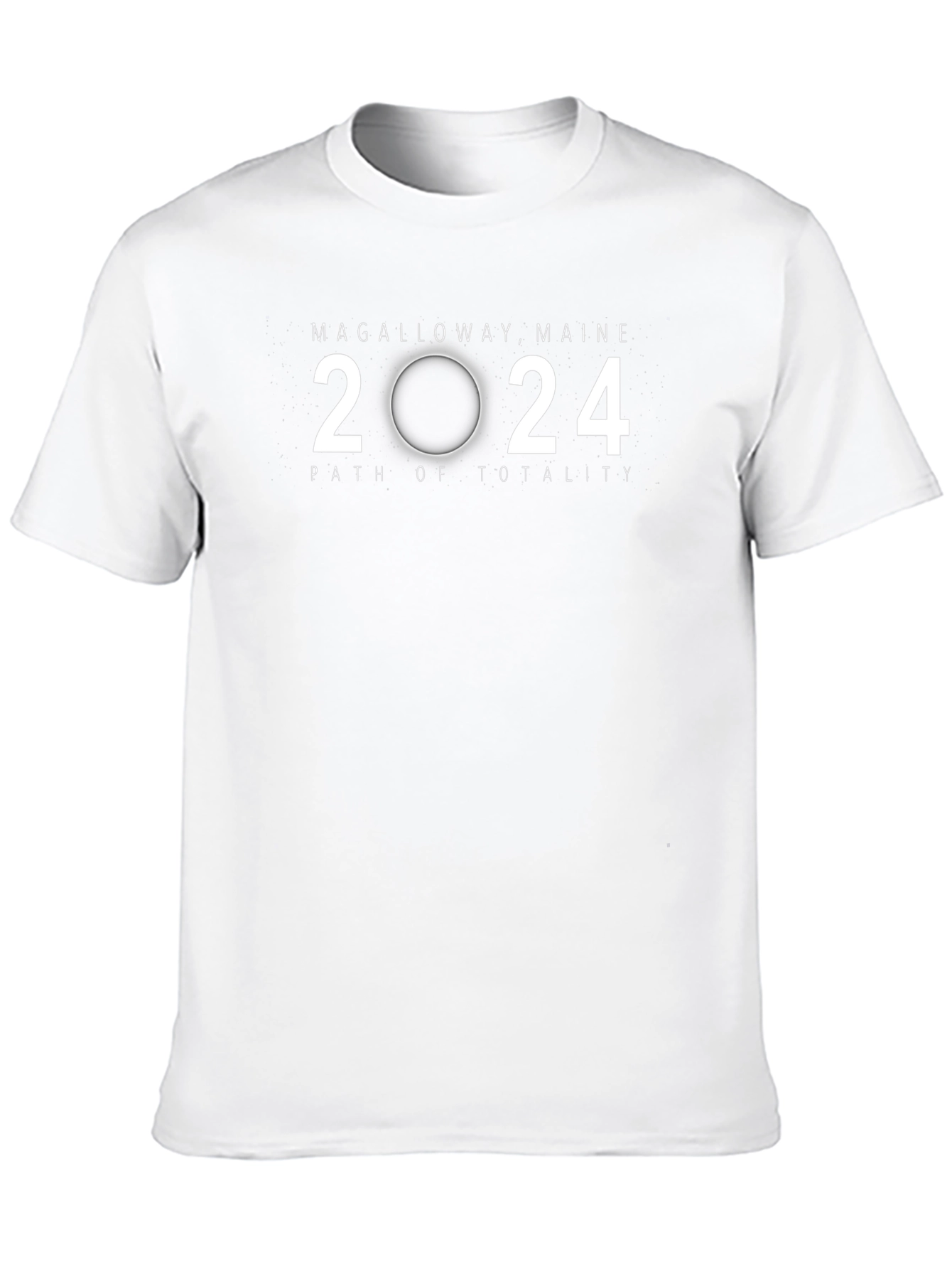 Magalloway Maine 2024 Path of Totality Black T-Shirt