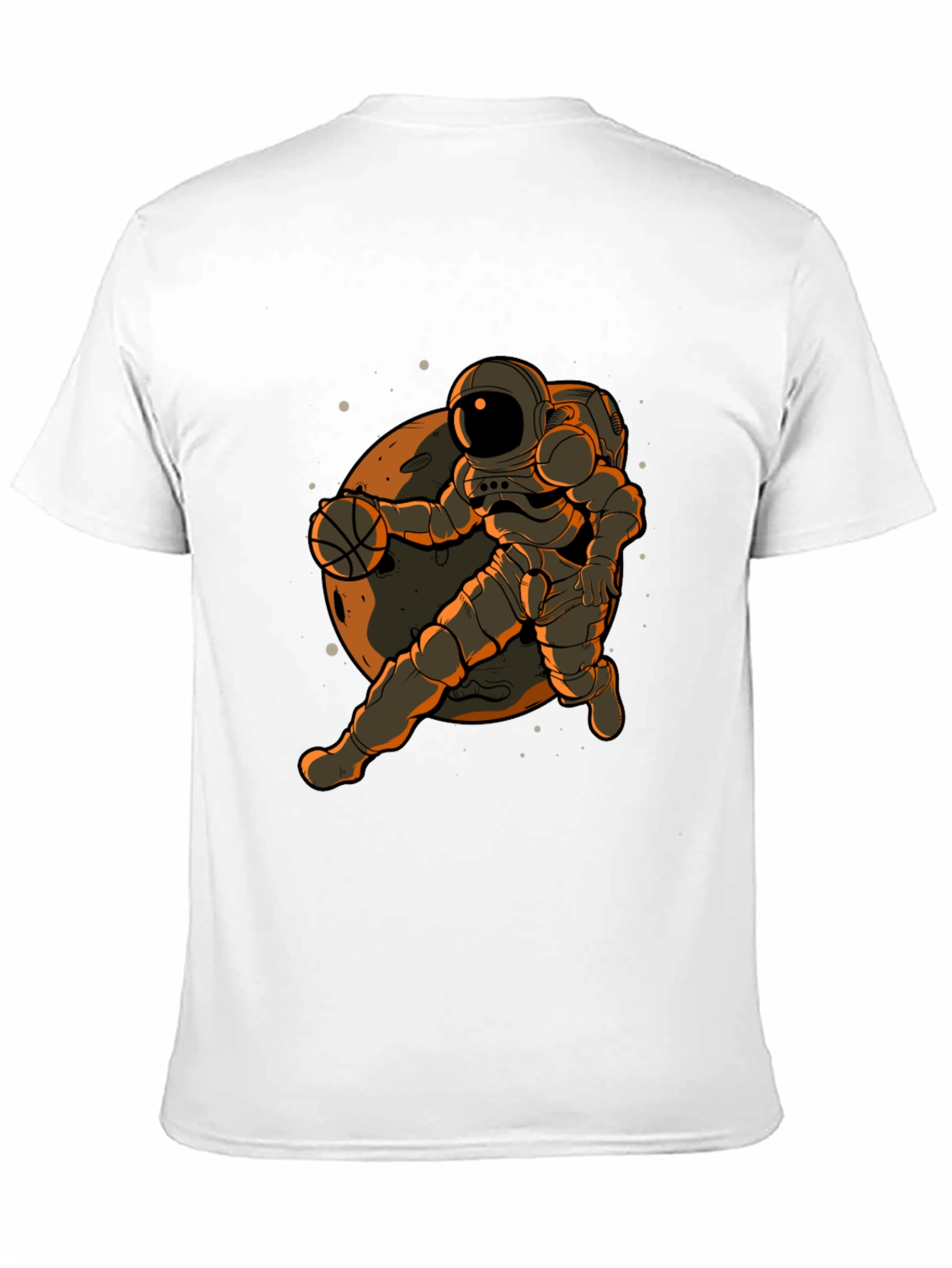 Astronaut Basketball Graphic T-Shirt
