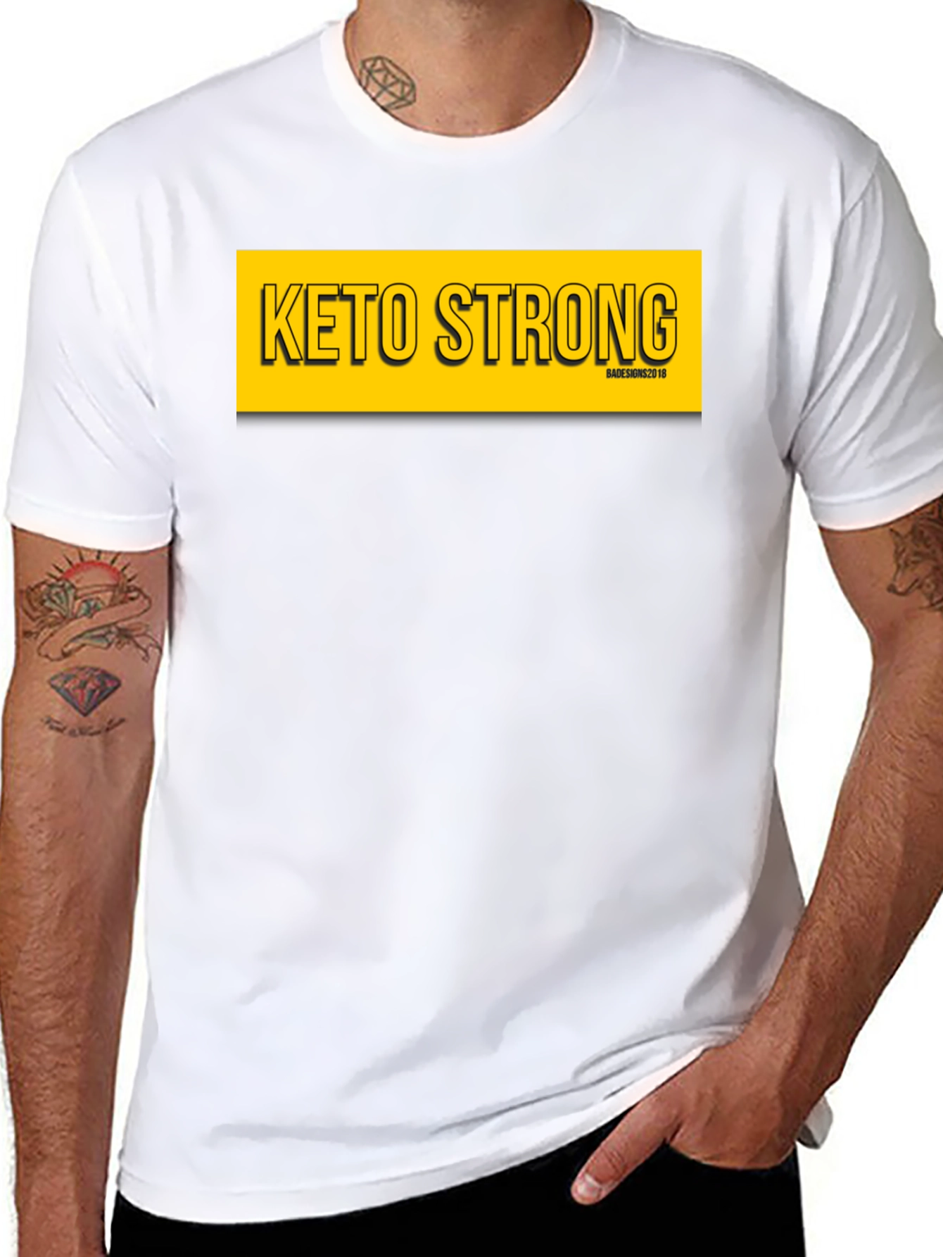 Keto Strong Black Graphic Tee