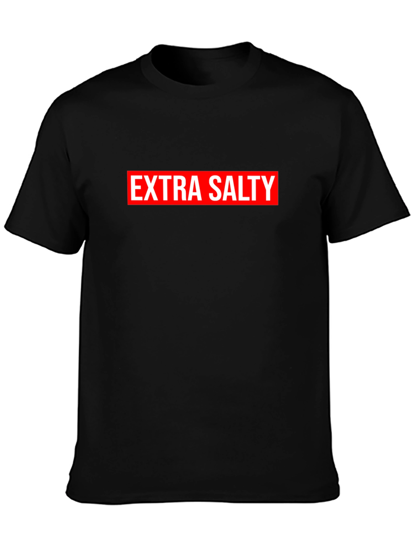 Extra Salty Graphic Tee - Black Casual T-Shirt